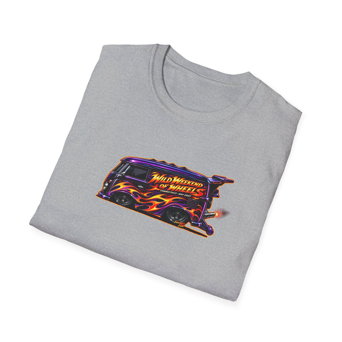 HOT WHEELS Kombi Bus Collectible Fireball Art TeeShirt