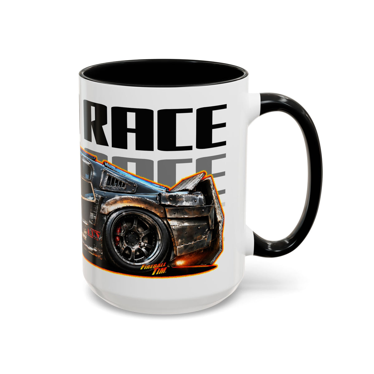 DEATH RACE MUSTANG Collectible Fireball Art Coffee Mug - 2 Sizes