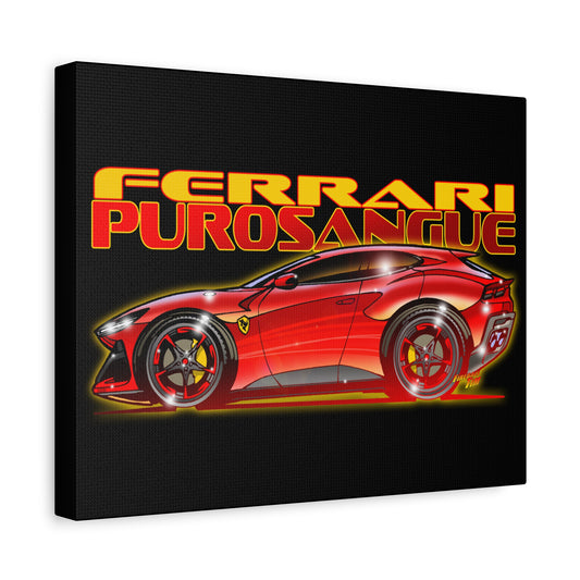 FERRARI PUROSANGUE SUV Canvas Art Wall Print - 11x14