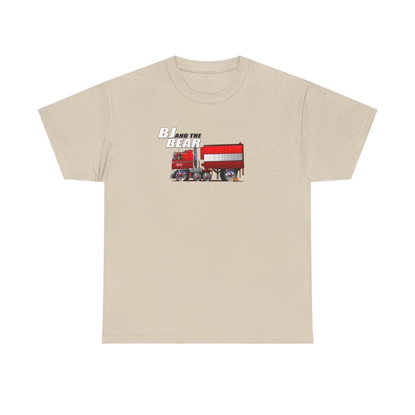 BJ AND THE BEAR Semi Truck Fireball Art Tee Shirt - Multiples