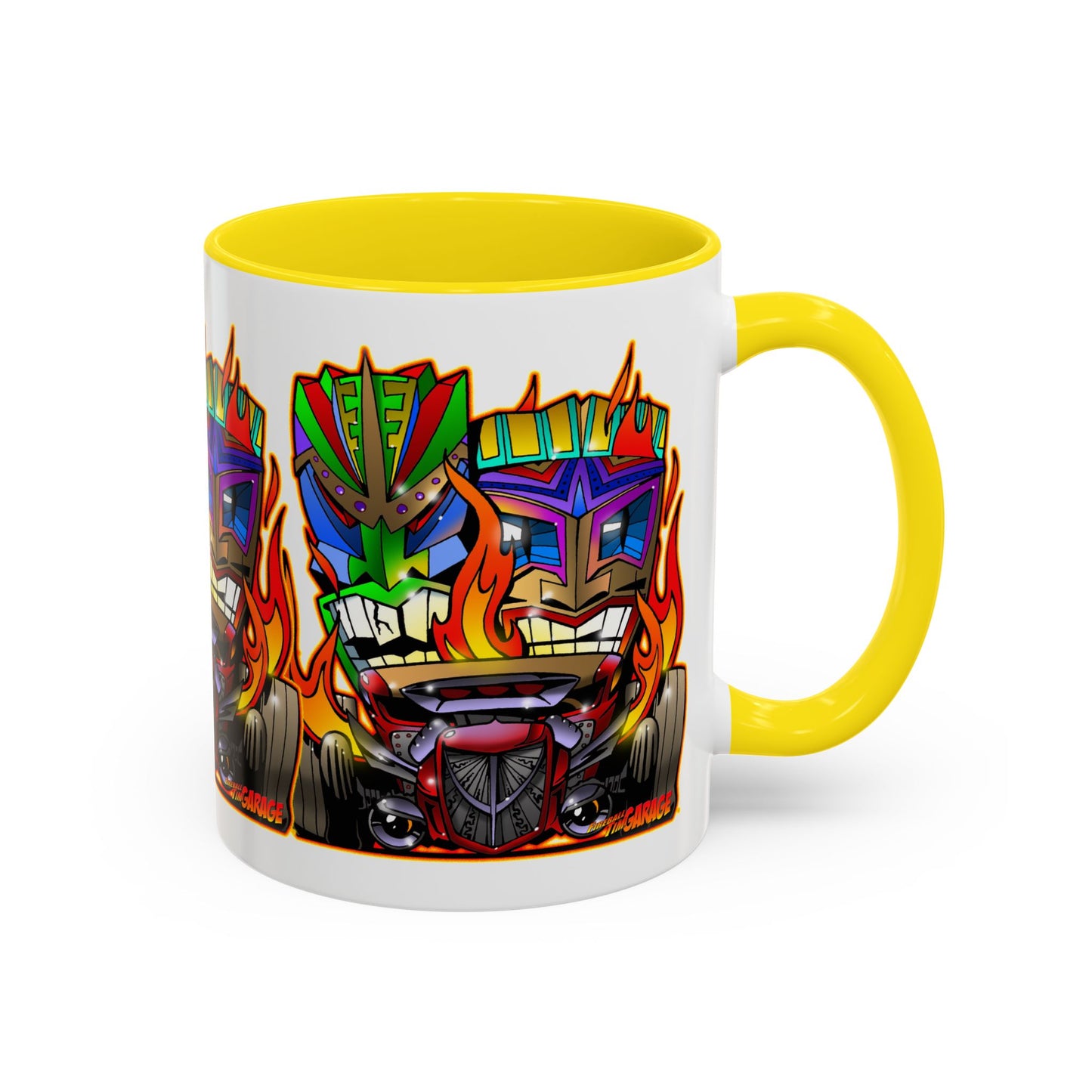 HOT ROD TIKI Collectible Art Coffee Mug 2 Sizes 4 Colors