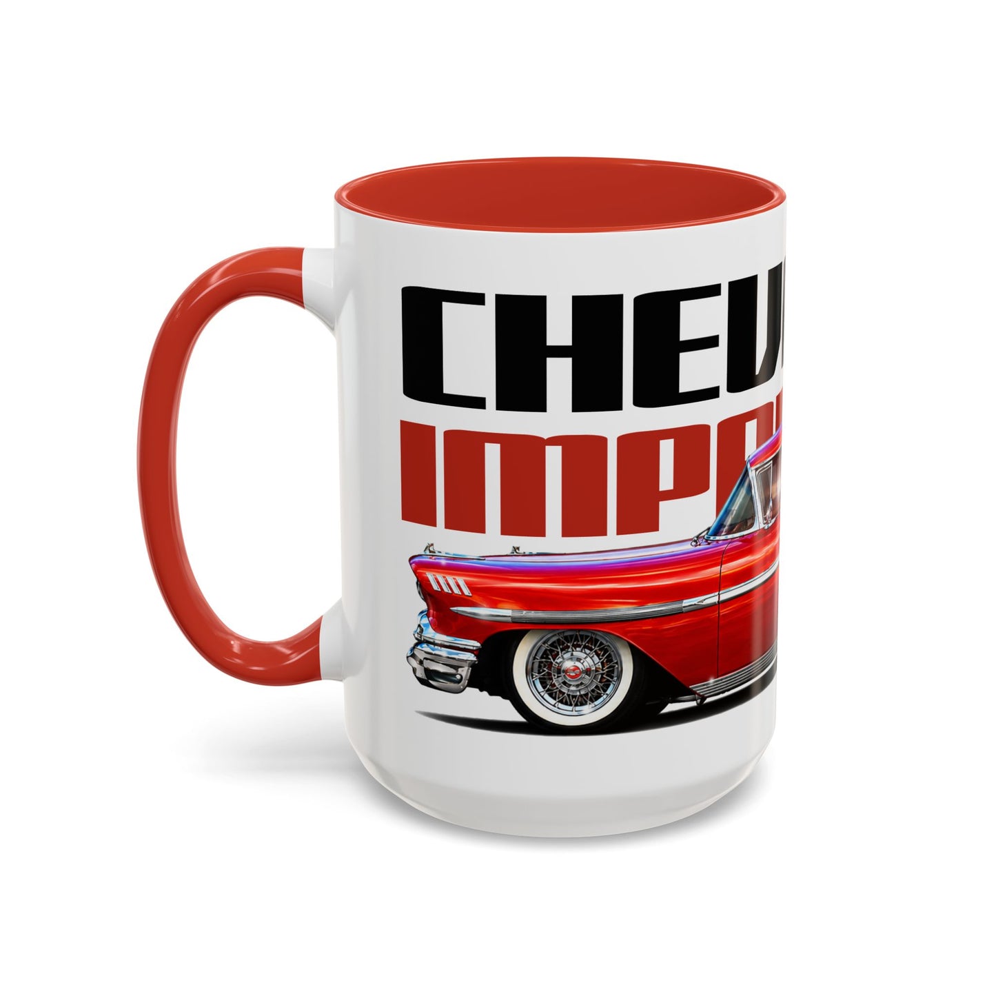 CHEVROLET CUSTOM IMPALA 1958 Collectible Fireball Art Coffee Mug - 2 Sizes