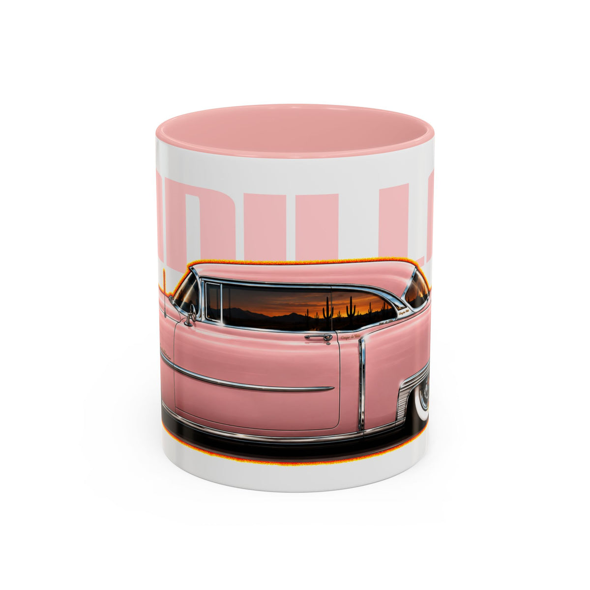 CADILLAC Coupe DeVille 1955 Collectible Fireball Art Coffee Mug - 2 Sizes
