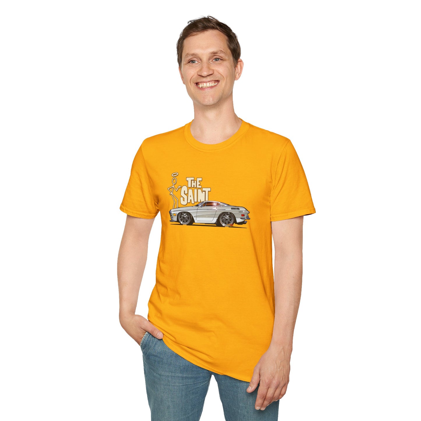 THE SAINT 1967 VOLVO 1800 S ST1 Concept Art Unisex Softstyle T-Shirt 13 Colors