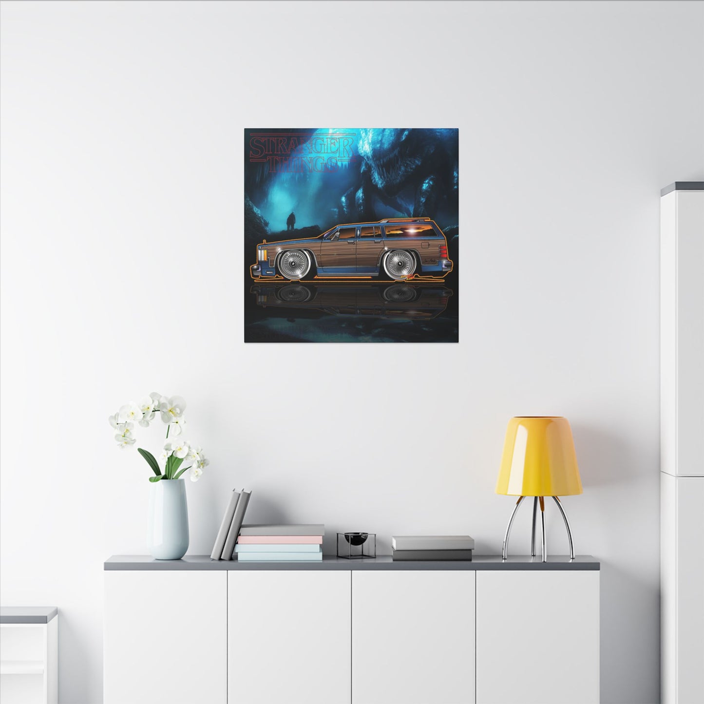 STRANGER THINGS Mercury Colony Park Wagon Collectible Canvas Art Wall Print - Multiple Sizes