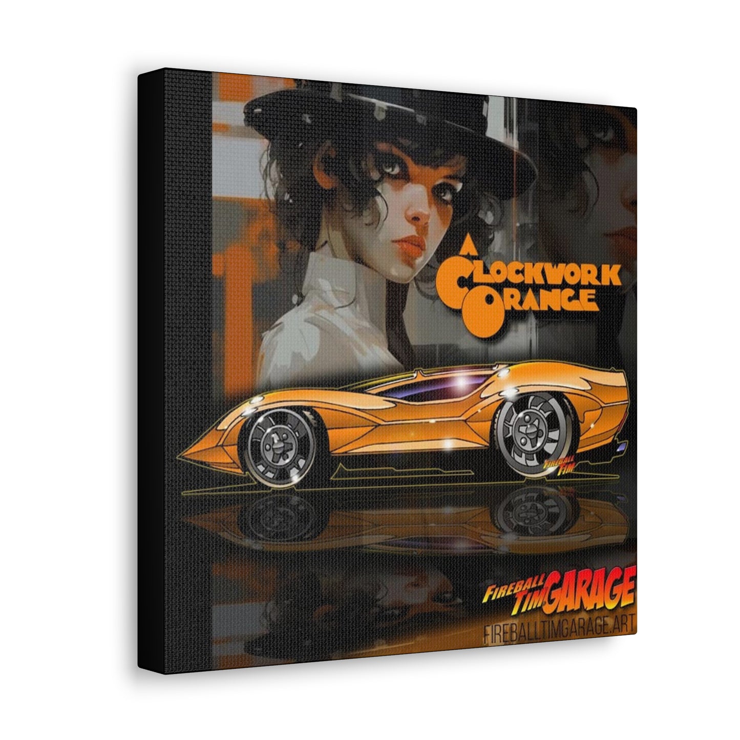 A CLOCKWORK ORANGE Movie Car Concept Art Canvas Print (Ver 1) 12x12