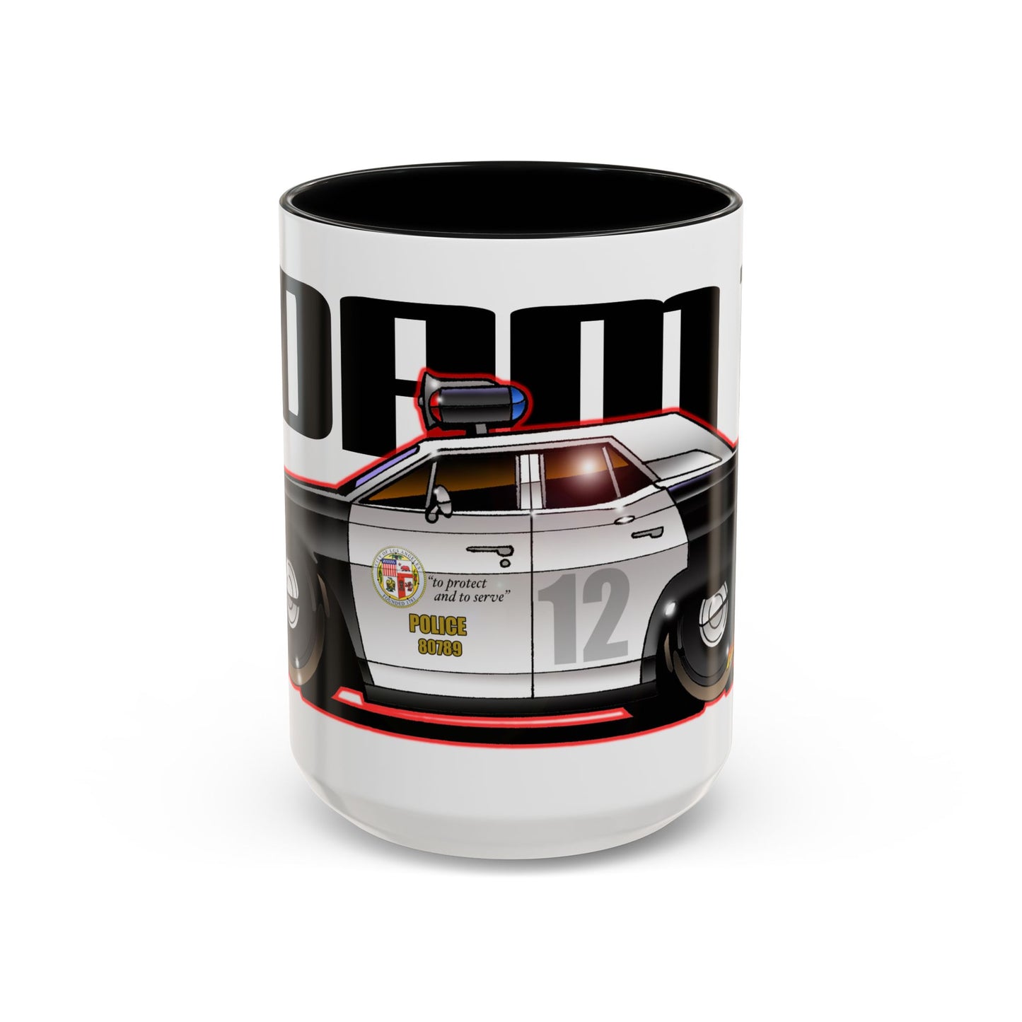 ADAM 12 PLYMOUTH Police Car Collectible Fireball Art Coffee Mug - 2 Sizes