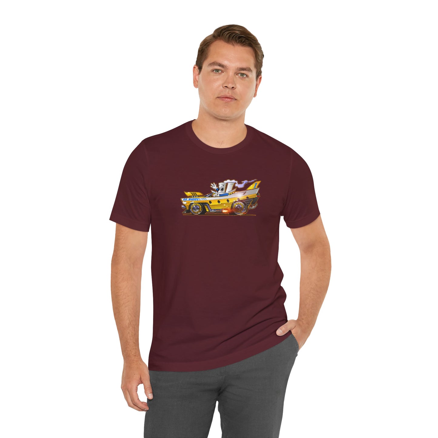 BUDDY CRUISE BUDDYMOBILE Custom Car Art Short Sleeve Tee in 17 Colors