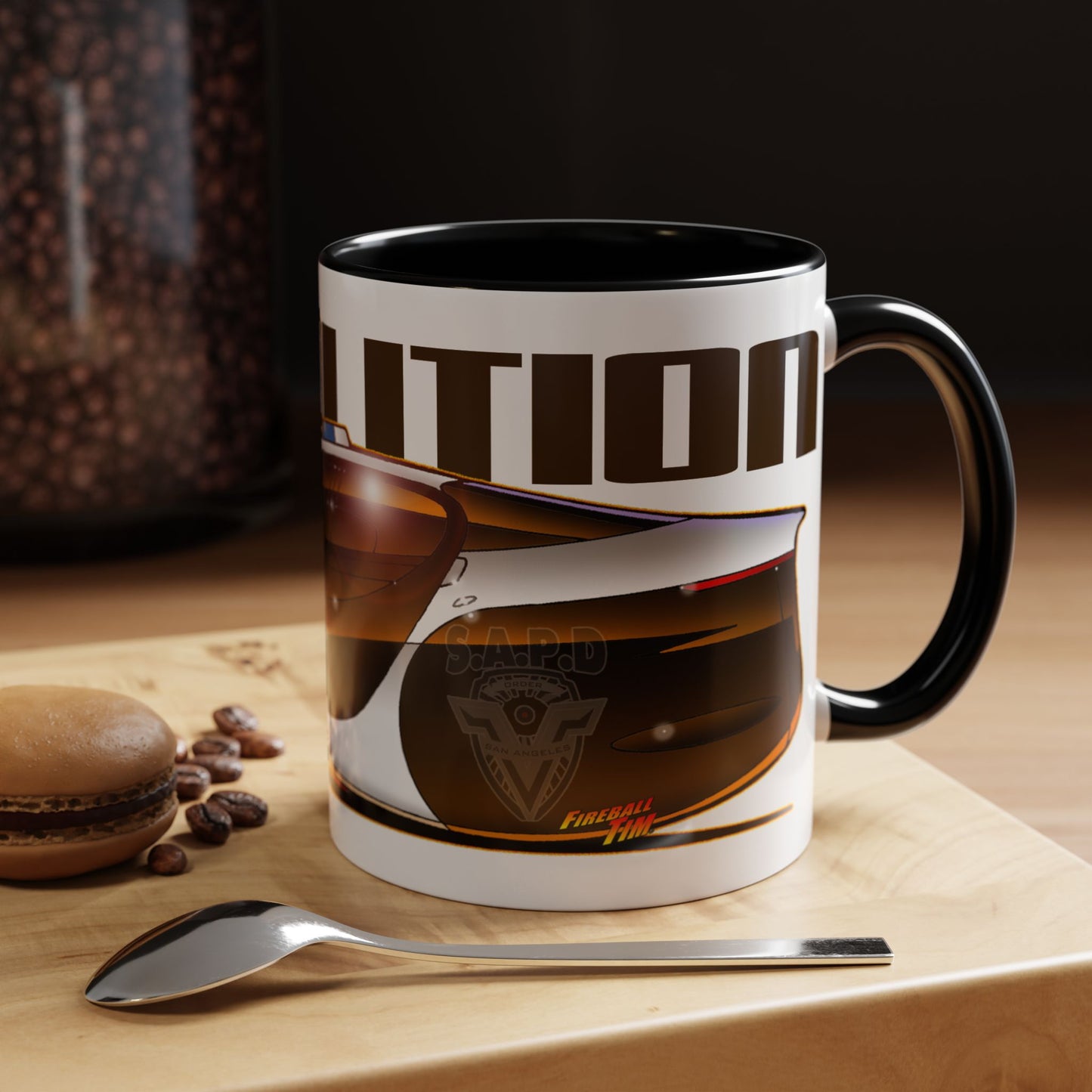 DEMOLITION MAN Sylvester Stallone Police Car Collectible Coffee Art Mug 2 Sizes