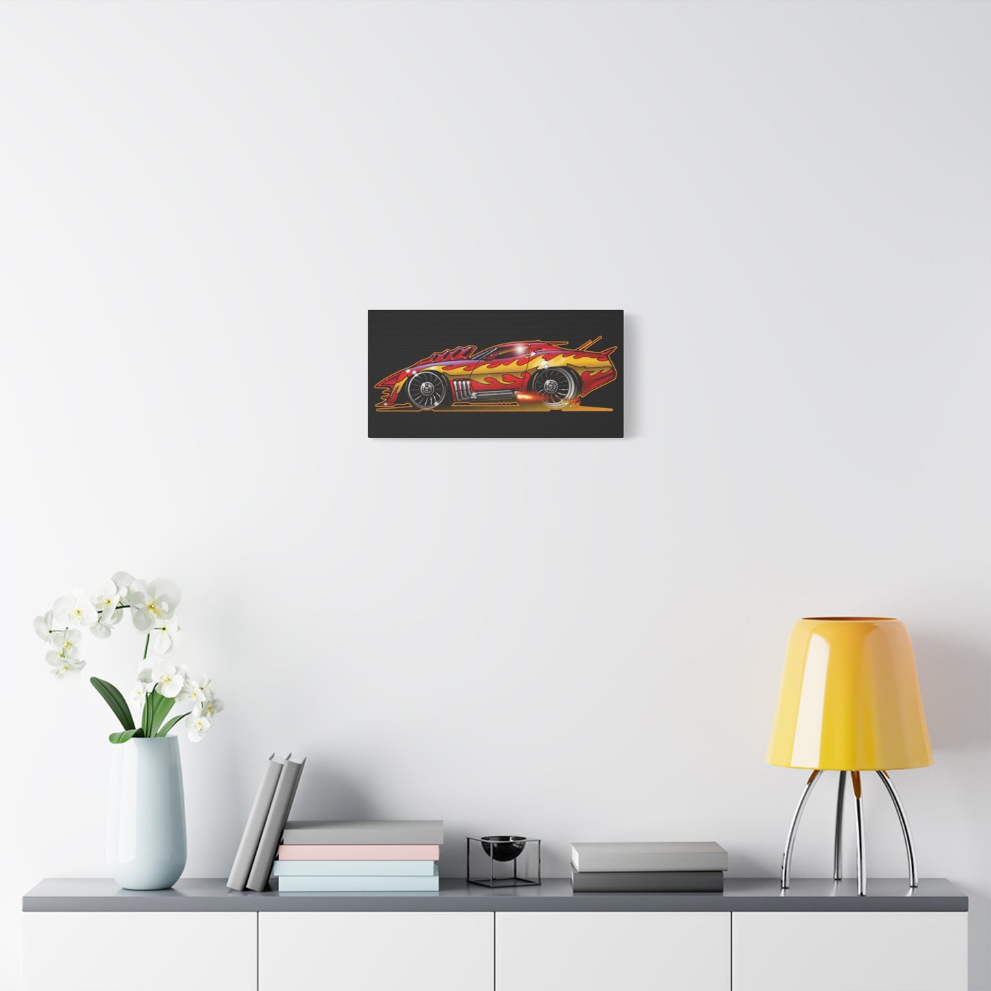 CORVETTE SUMMER Movie Car Fireball Art Canvas Print
