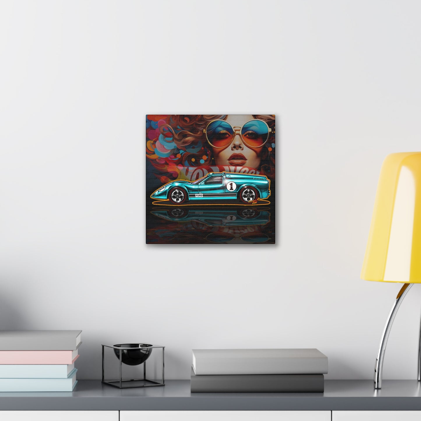 HOT WHEELS Sweet 16 JCAR Collectible Fireball Art Canvas Stretched Print