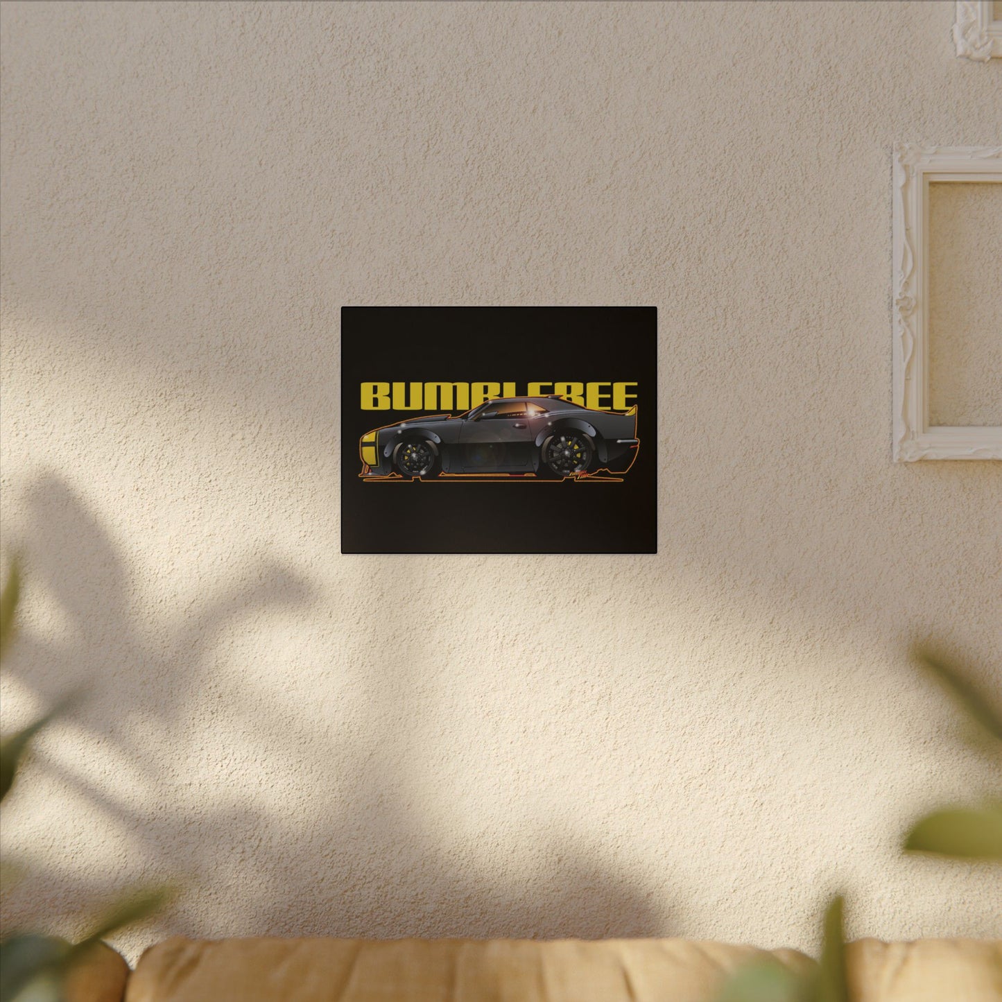 TRANSFORMERS BUMBLEBEE 1967 Camaro Fireball Art Canvas Print