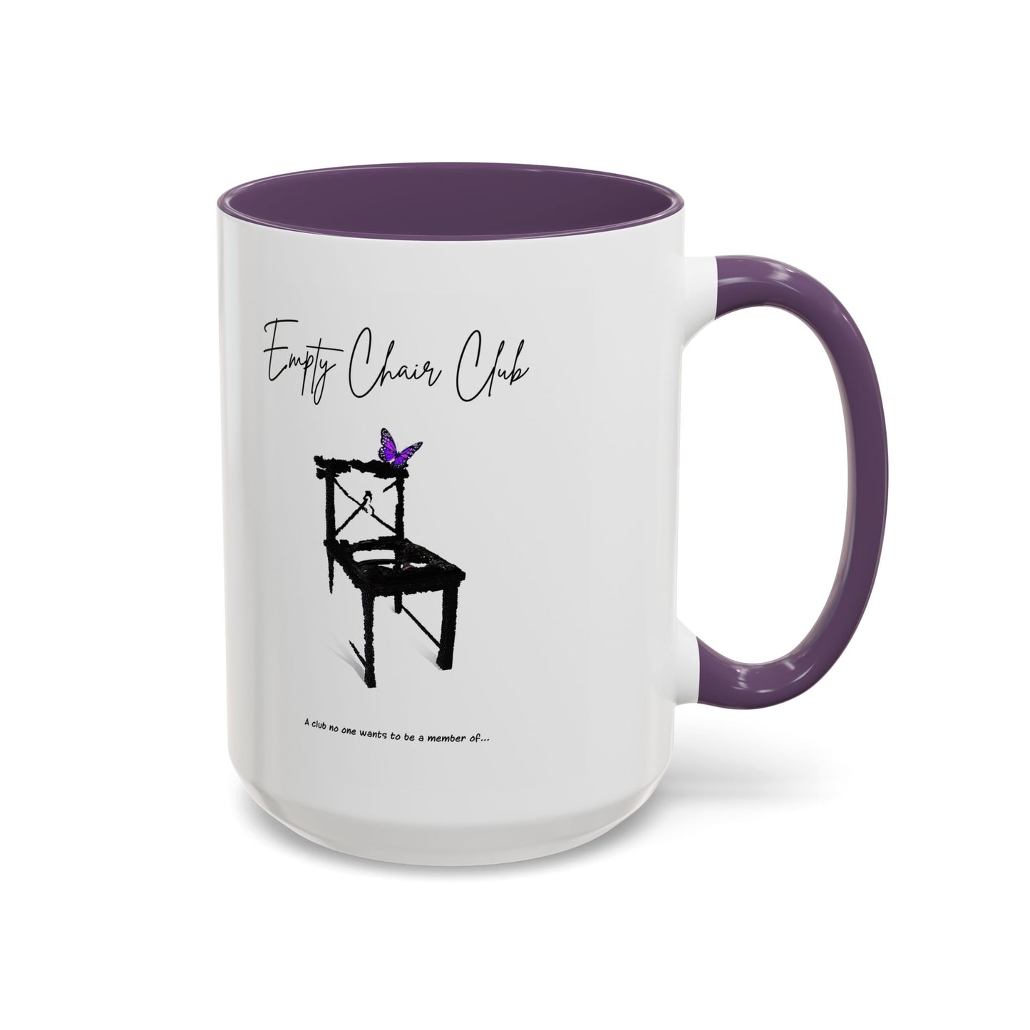EMPTY CHAIR CLUB Accent Coffee Mug 2 Sizes 2 Colors