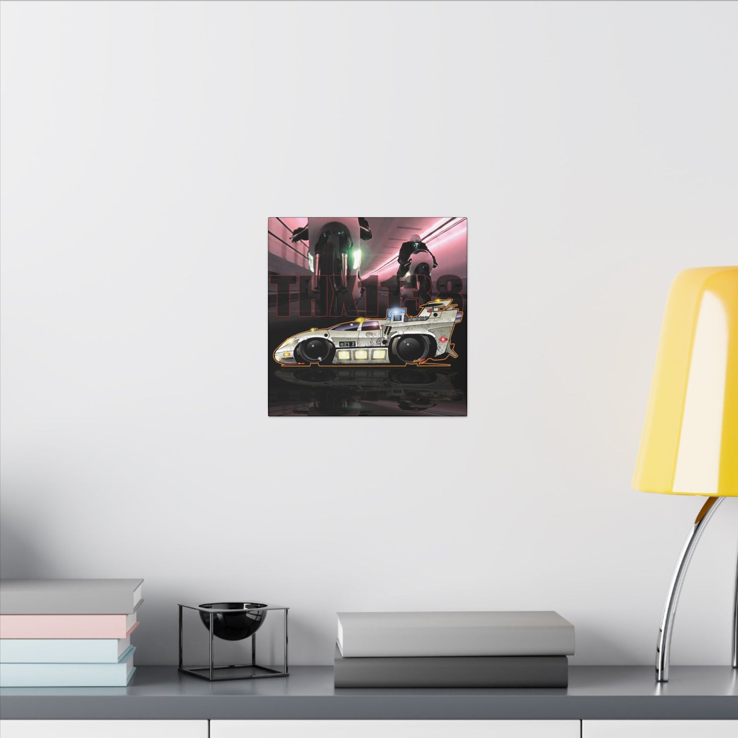 THX 1138 LOLA 770 Movie Car Fireball Art Canvas Print - 12X12