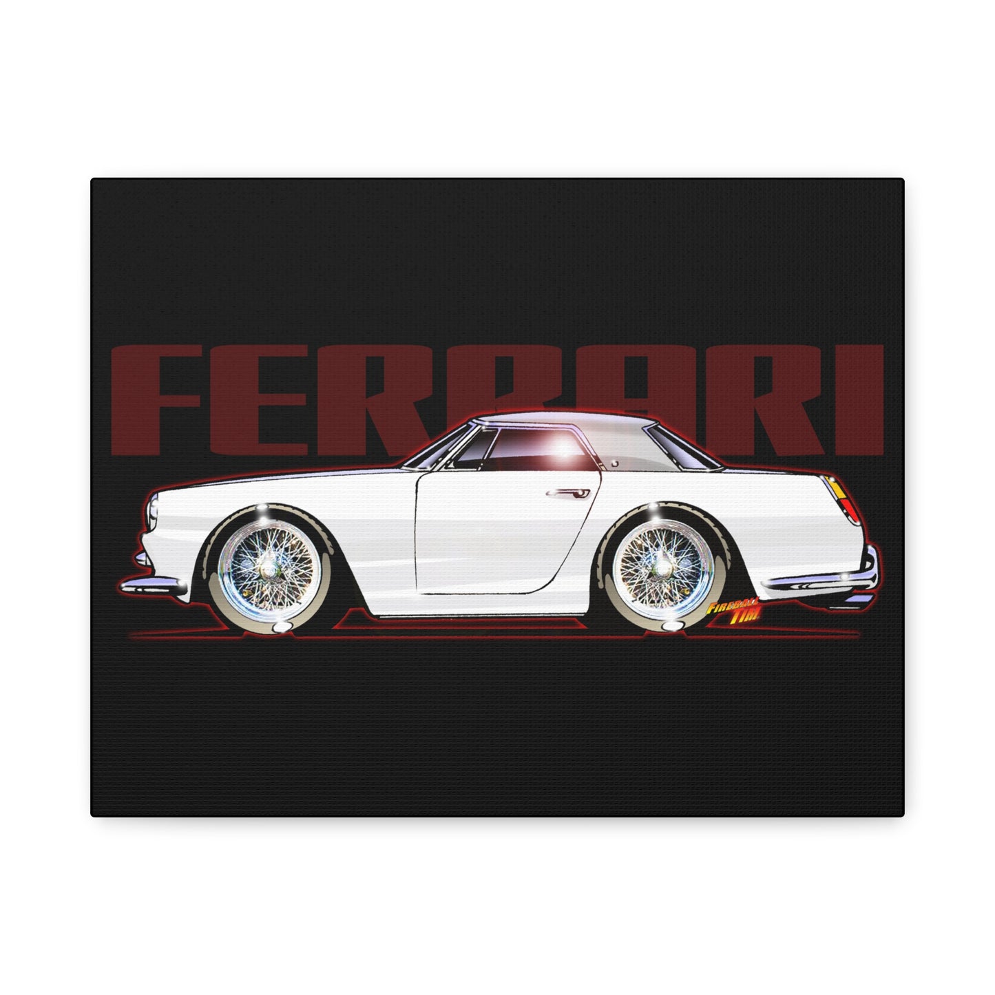 FERRARI 250GT 1959 Classic Car Canvas Print Wall Art - 11x14