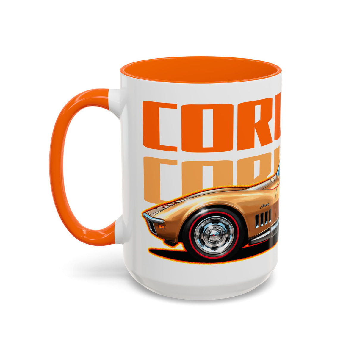 CHEVROLET CORVETTE 1969 Collectible Fireball Art Coffee Mug - 2 Sizes
