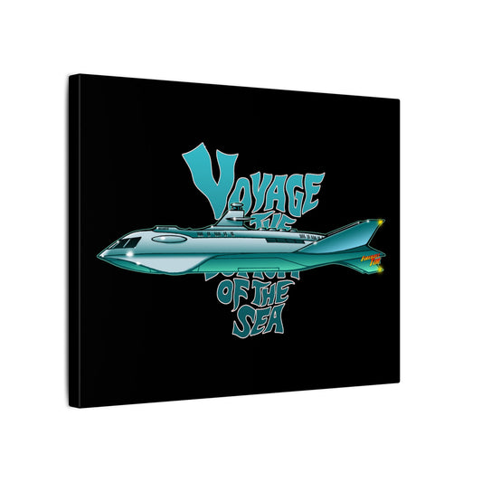 VOYAGE TO THE BOTTOM OF THE SEA Submarine Fireball Art Canvas Print - 11x14