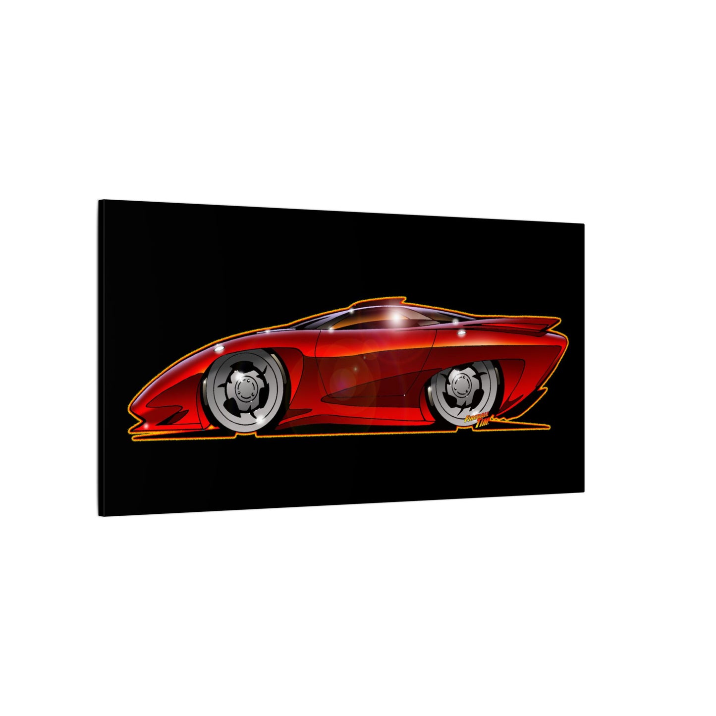 PONTIAC BANSHEE Concept Car Collectible Fireball Art Canvas Print