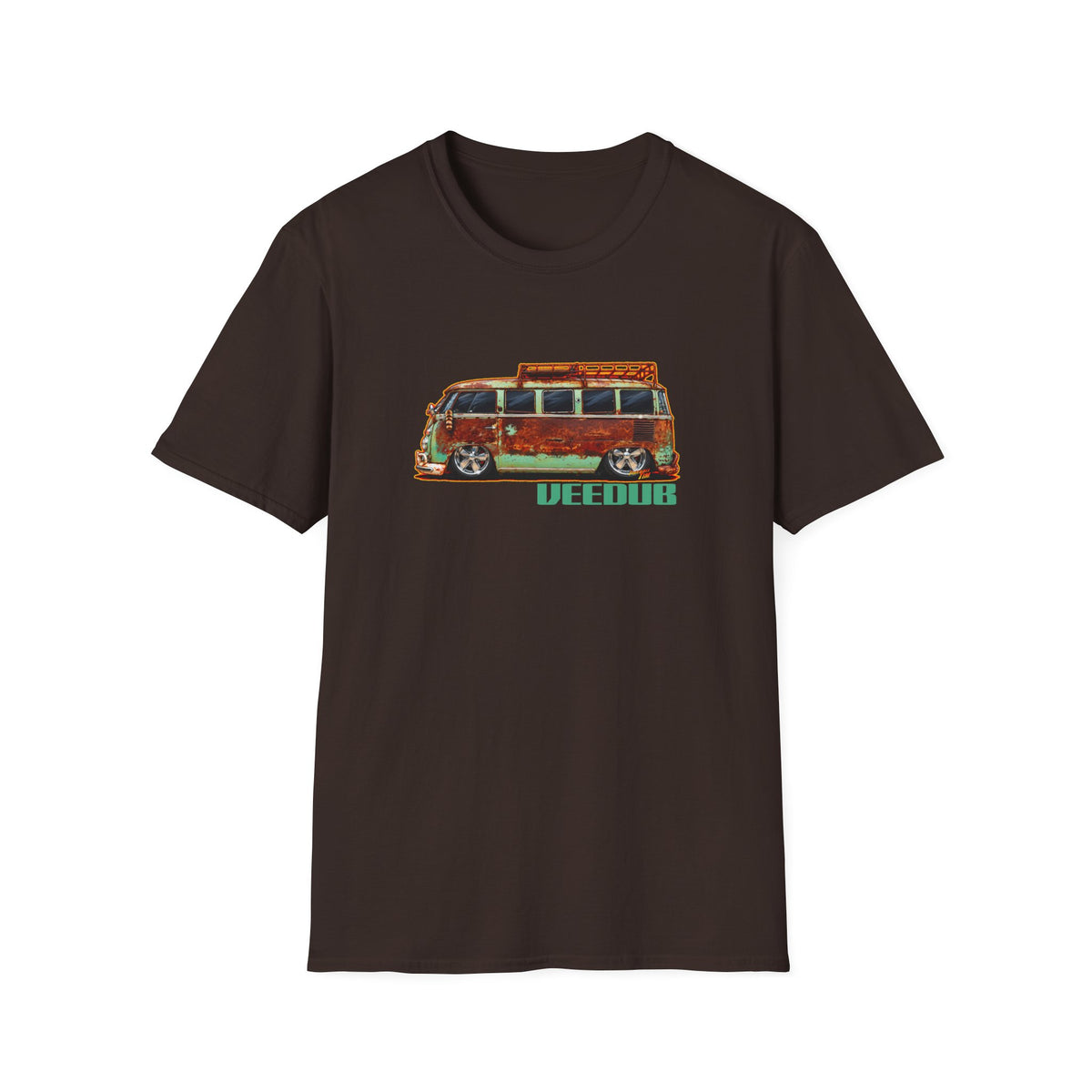 KUSTOM VW VOLKSWAGEN BUS Collectible Fireball Art TeeShirt