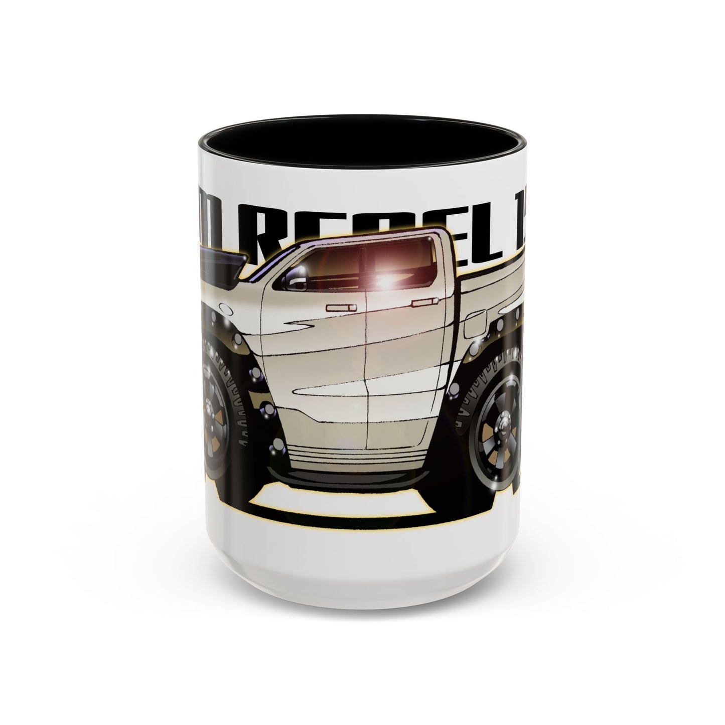 RAM REBEL 1500 Truck Collectible Coffee Fireball Art Mug 2 Sizes