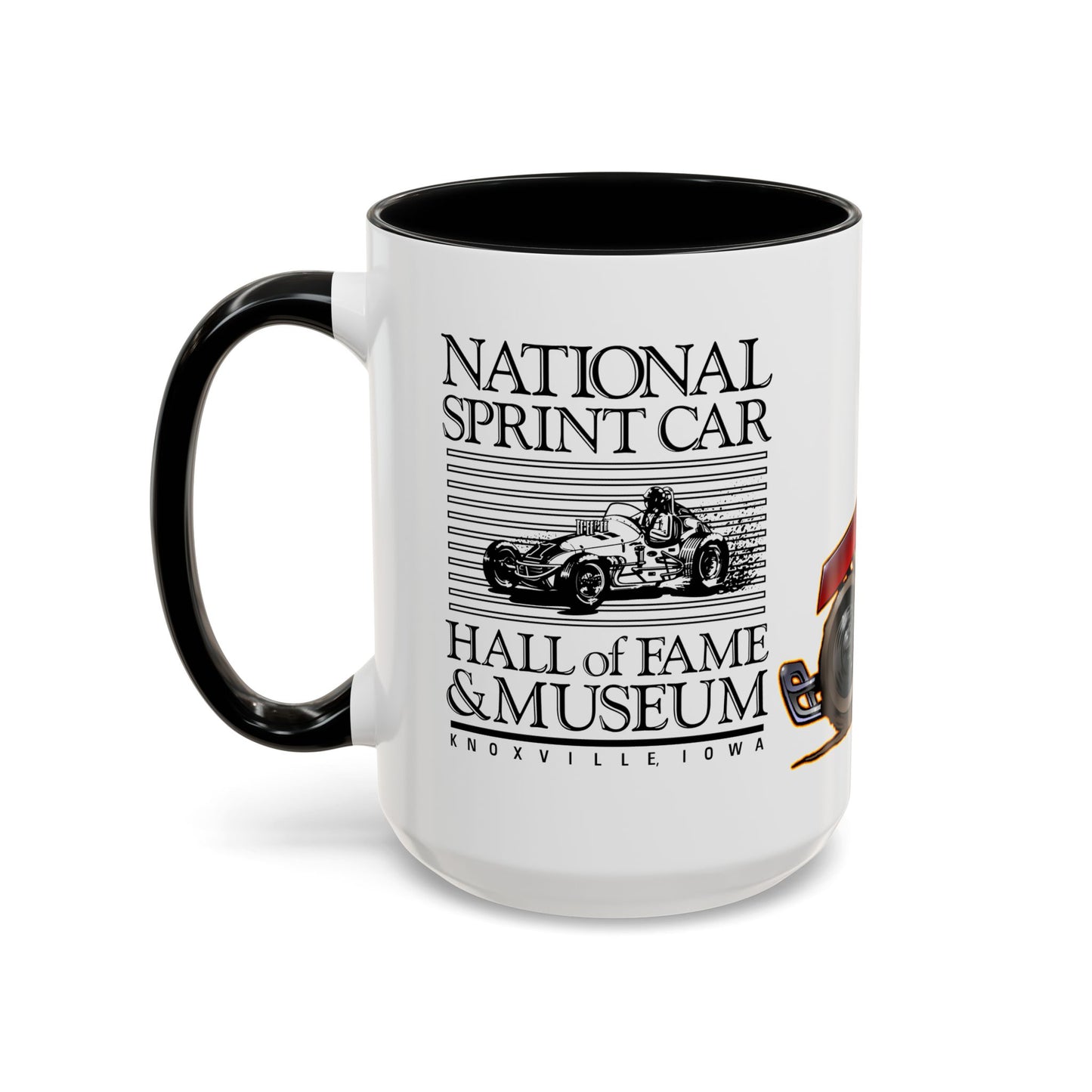 NATIONAL SPRINT CAR MUSEUM Hall of Fame Racing Collectible Coffee Mug 2 Sizes 3 Colors