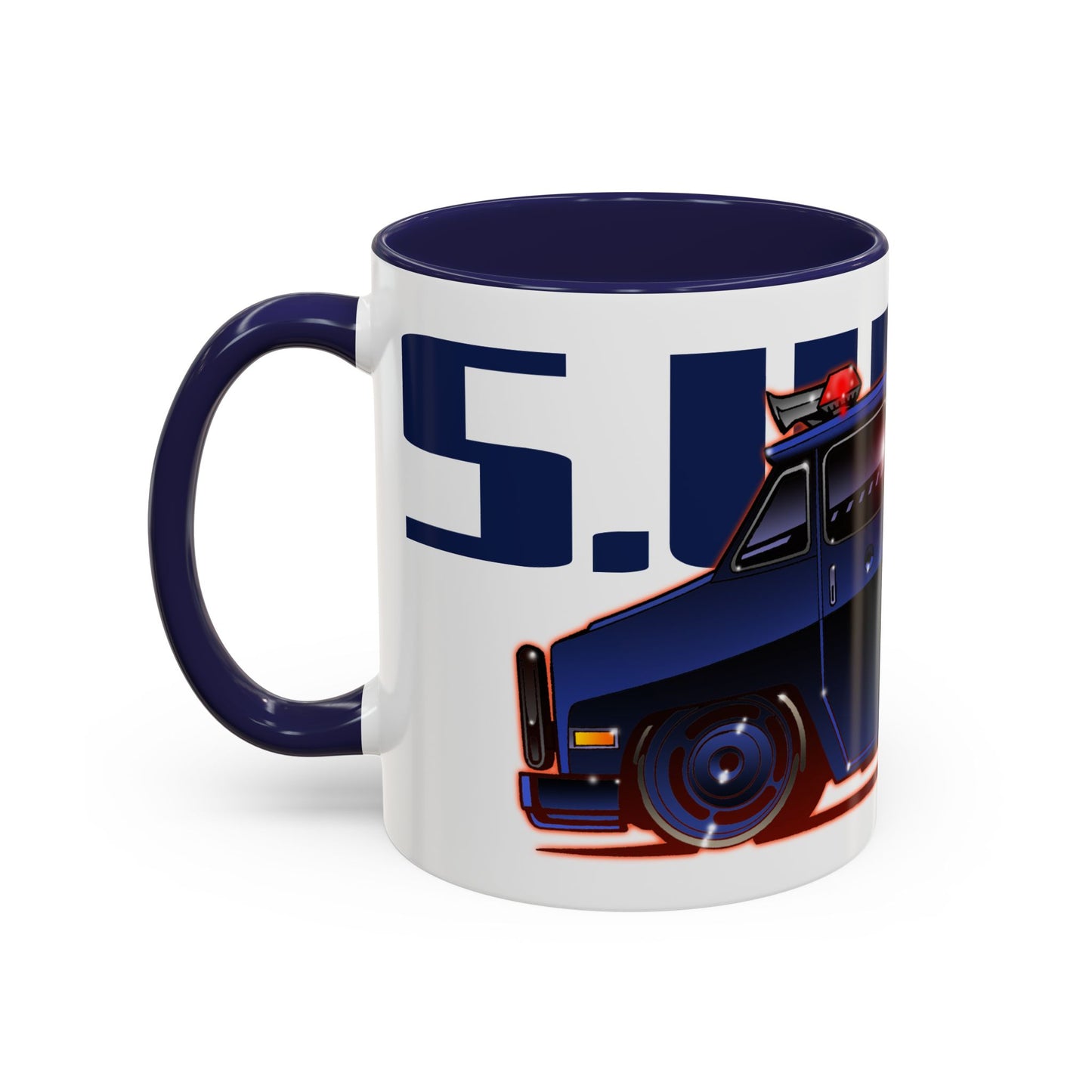 SWAT VAN Vintage TV Show Van Collectible Fireball Art Coffee Mug - 2 Sizes