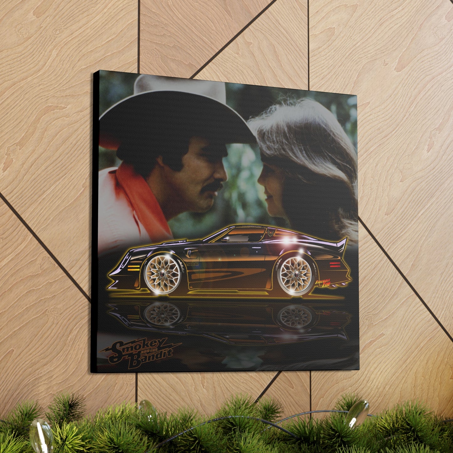 SMOKEY AND THE BANDIT Pontiac Trans Am MASTERPRINT Concept Art Canvas 3 Sizes