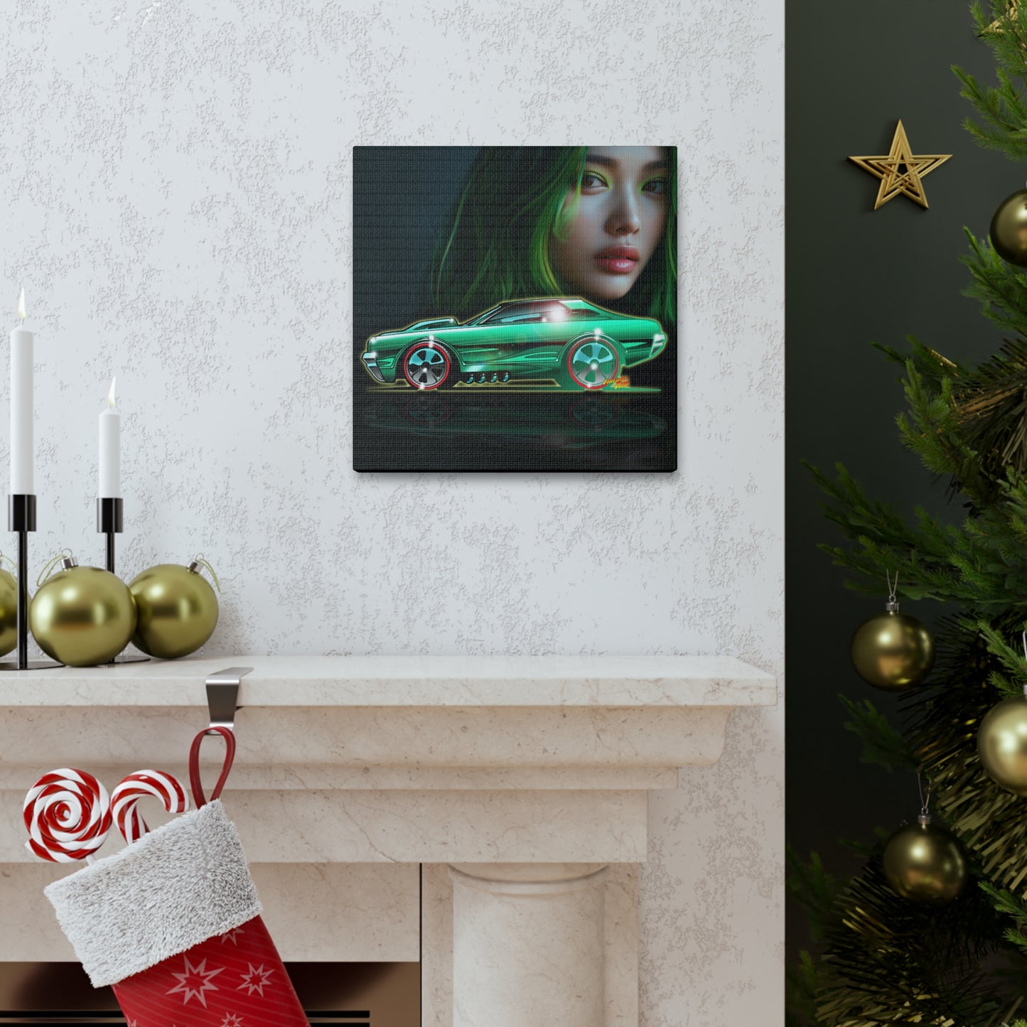 MERCURY COUGAR Classic Muscle Car Canvas Wall Art Print MASTERPRINT 3 Sizes