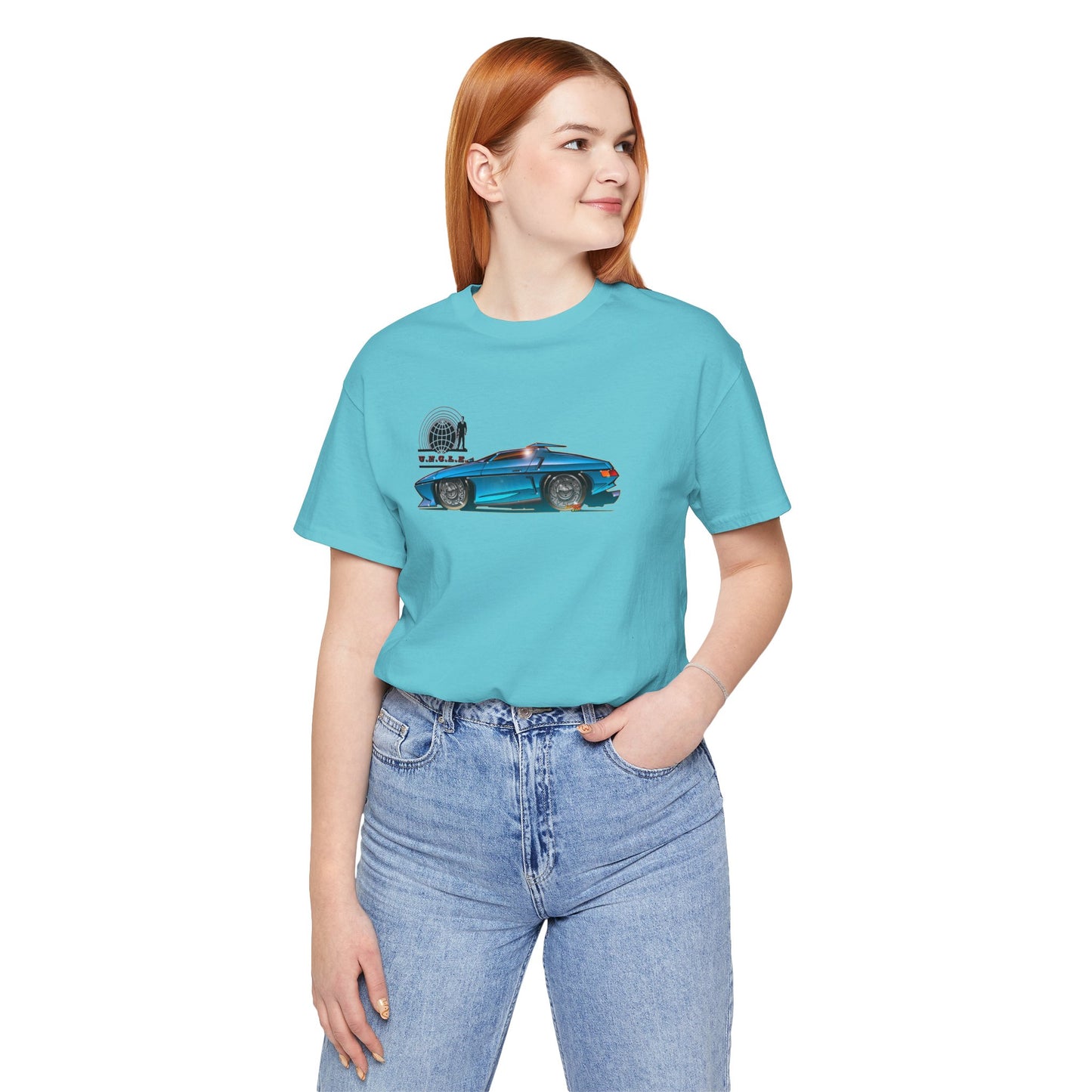 THE MAN FROM UNCLE Piranha TV Car Fireball Jersey Short Sleeve Tee Shirt - Multiple Colors