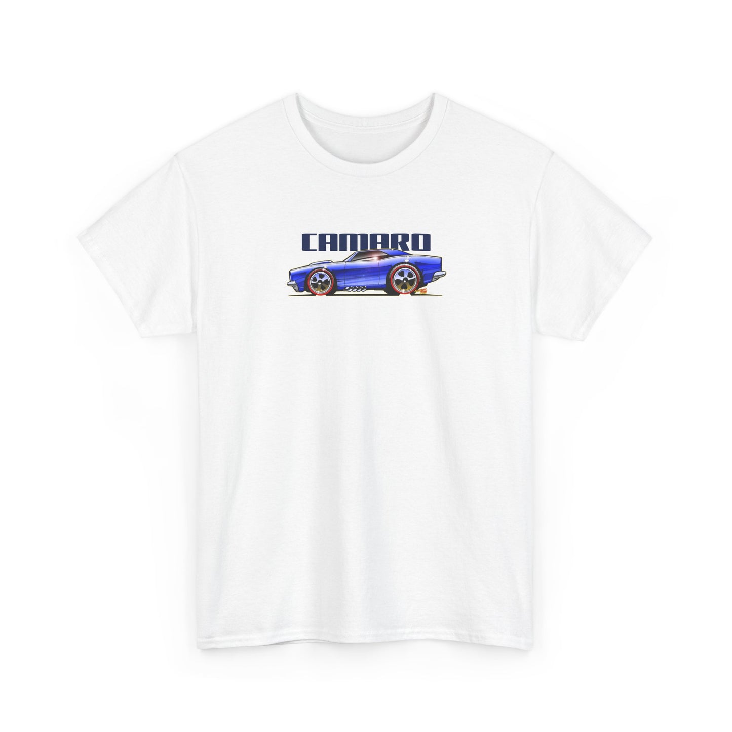 HOT WHEELS CAMARO Custom Collectible Fireball Art Heavy Cotton Tee 12 Colors