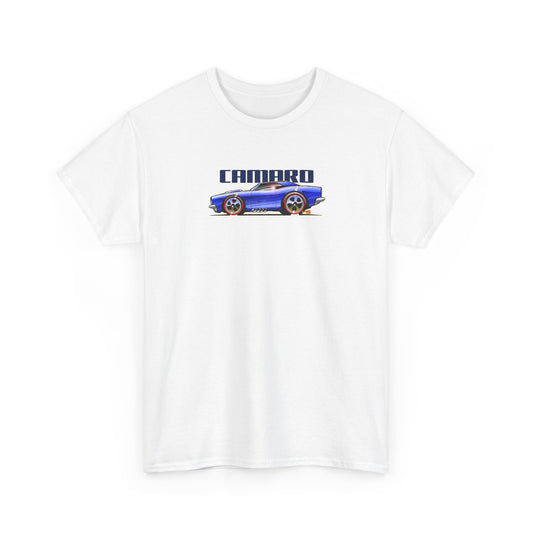 HOT WHEELS CAMARO Custom Collectible Fireball Art Heavy Cotton Tee 12 Colors