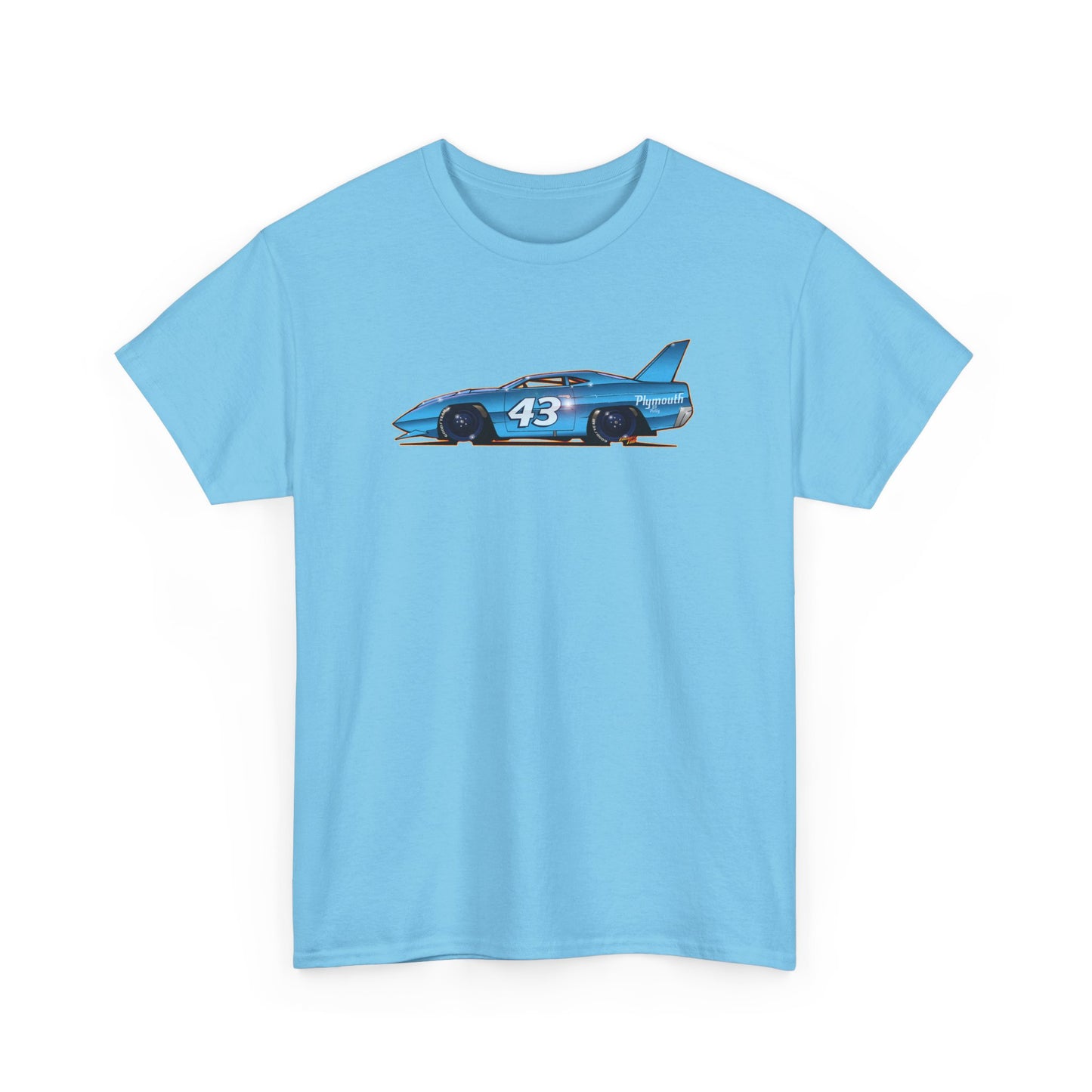 NASCAR Richard Petty 43 Plymouth Collectible Unisex Heavy Cotton Tee 8 Colors