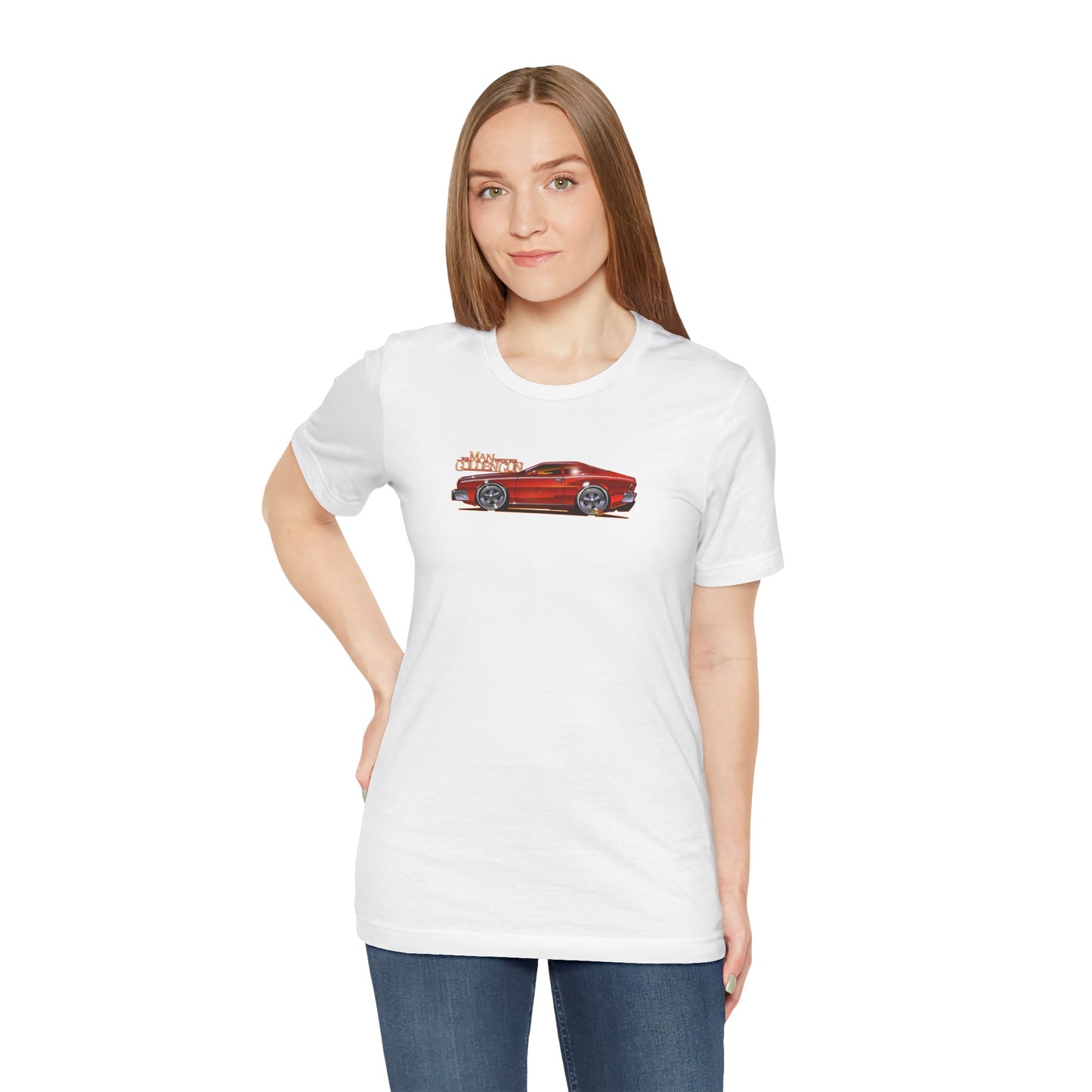 MAN WITH THE GOLDEN GUN AMC Hornet James Bond Fireball Art Short Sleeve Tee