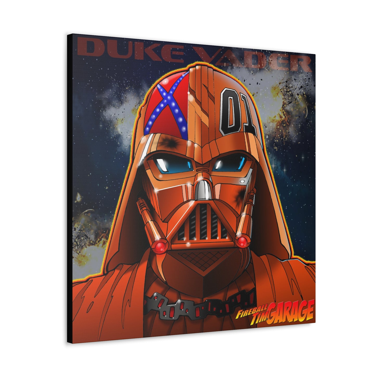 DUKE VADER Darth Vader Dukes of Hazzard Mashup Concept Art MASTERPRINT 3 Sizes