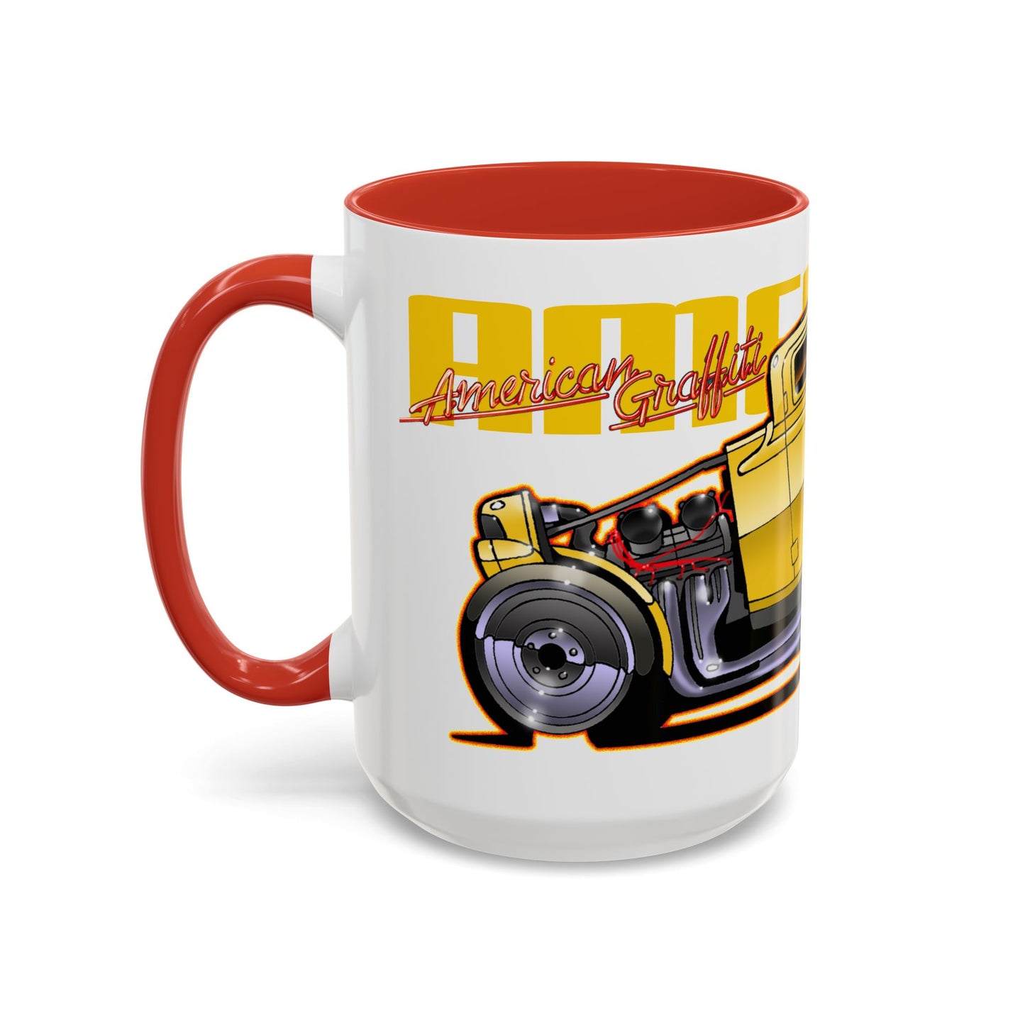 AMERICAN GRAFFITI '32 HOT ROD Movie Car Collectible Fireball Art Coffee Mug - 2 Sizes