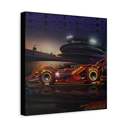 GILLEN AUSTRALIA F1 2047 Race Car Canvas Art Wall Print - 12x12