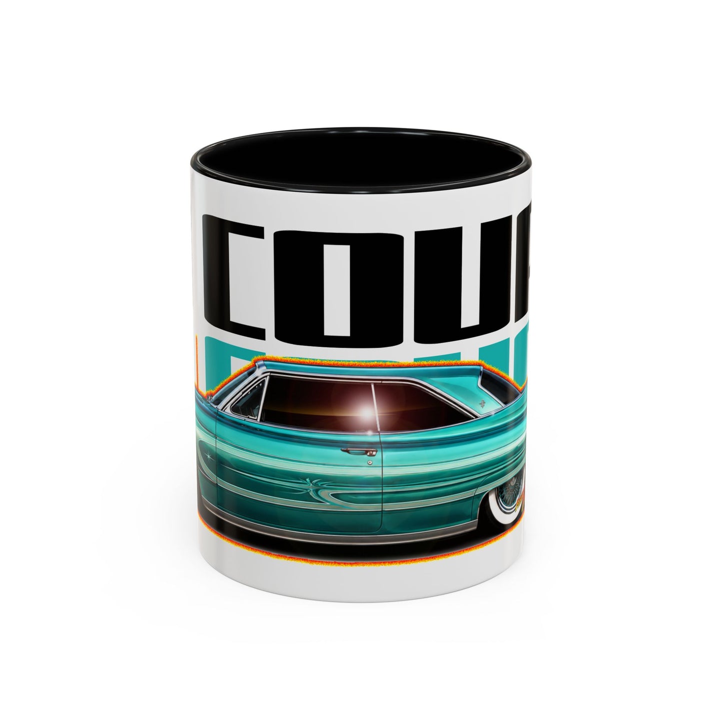 CADILLAC CUSTOM COUPE 1961 Collectible Fireball Art Coffee Mug - 2 Sizes