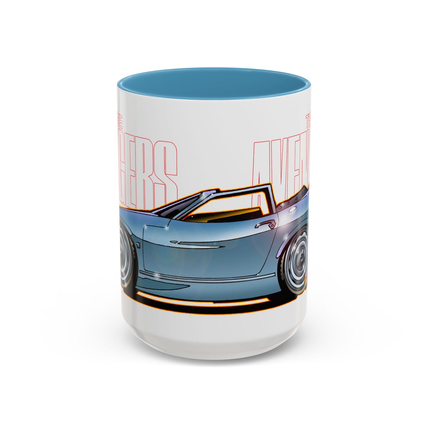 THE AVENGERS TV Show Emma Peel Lotus Elan Collectible Coffee Mug - 2 Sizes