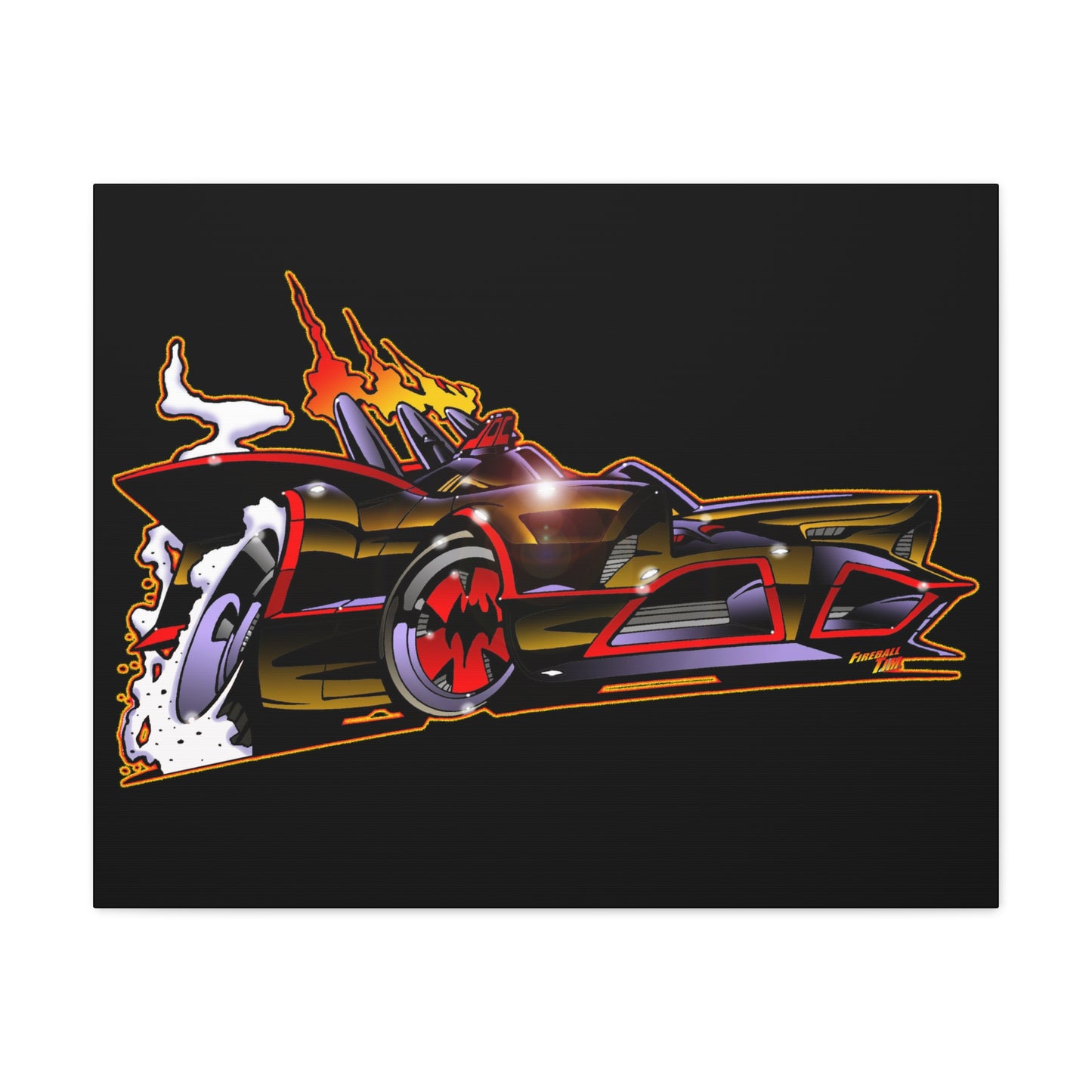 BATMOBILE 1966 BATMAN BAT66 Collectible TV Car Canvas Wall Art