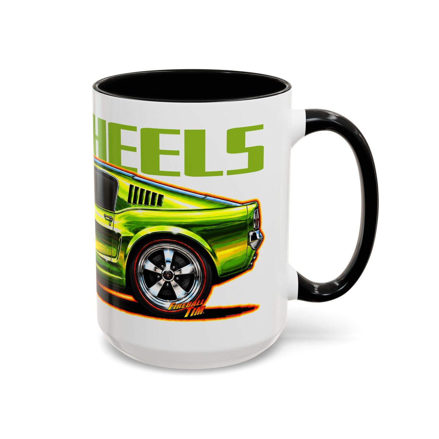 HOT WHEELS Sweet 16 MUSTANG GT Collectible Fireball Art Coffee Mug - 2 Sizes
