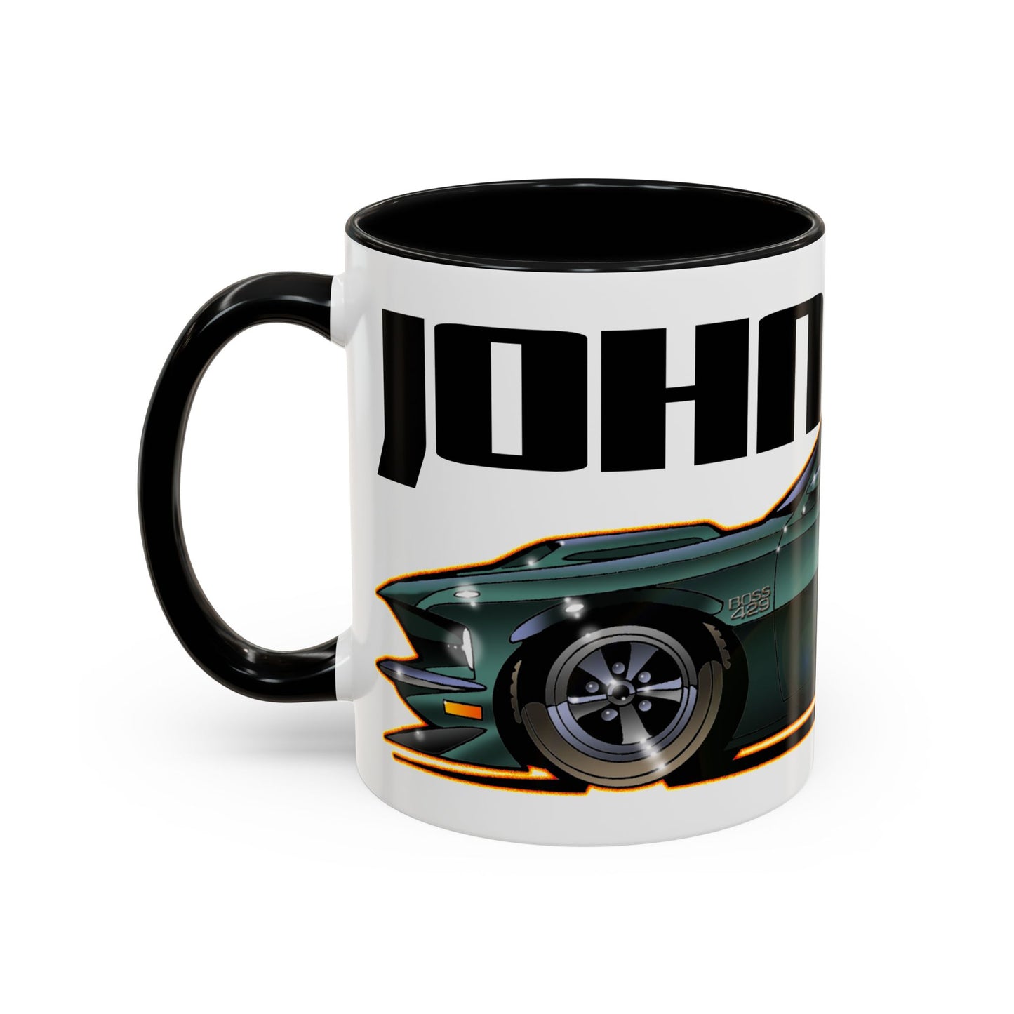 Keanu Reeves John Wick 1969 FORD MUSTANG BOSS 429 Fireball Art Coffee Mug