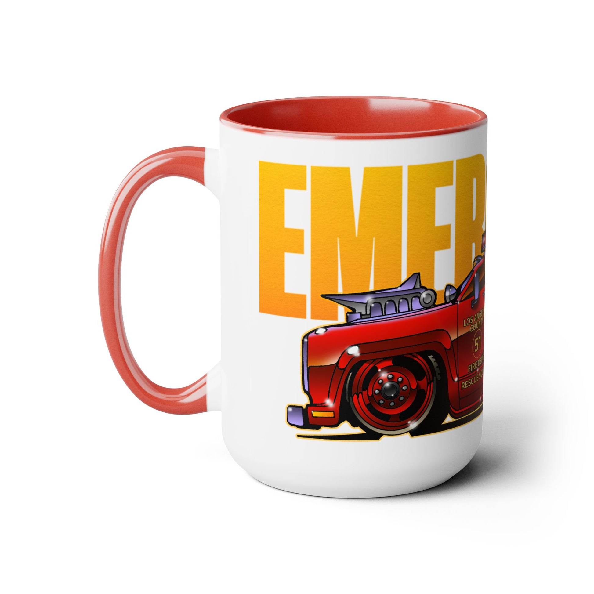 EMERGENCY SQUAD 51 Paramedic Truck Concept Art Coffee Mug 15oz-Mug-Fireball Tim Garage