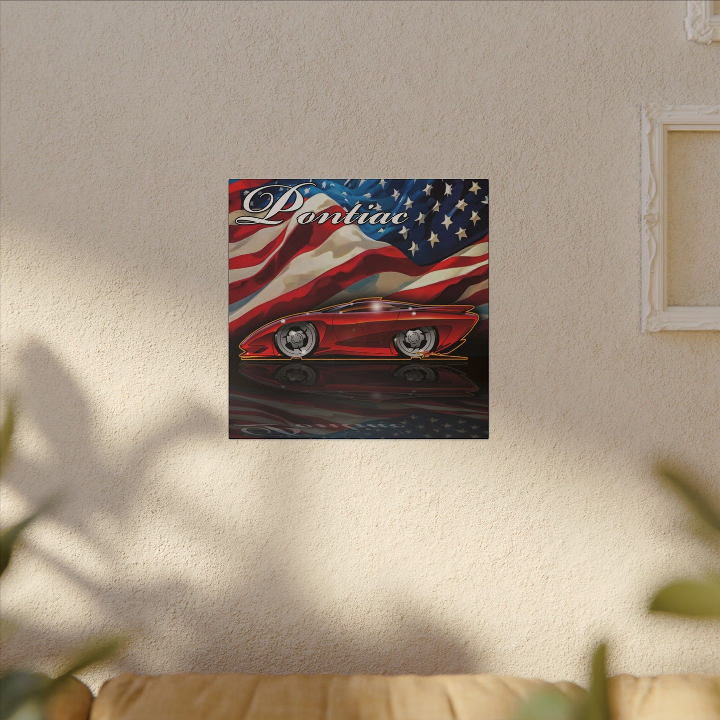 PONTIAC BANSHEE Concept Car Collectible Fireball Art Canvas Print