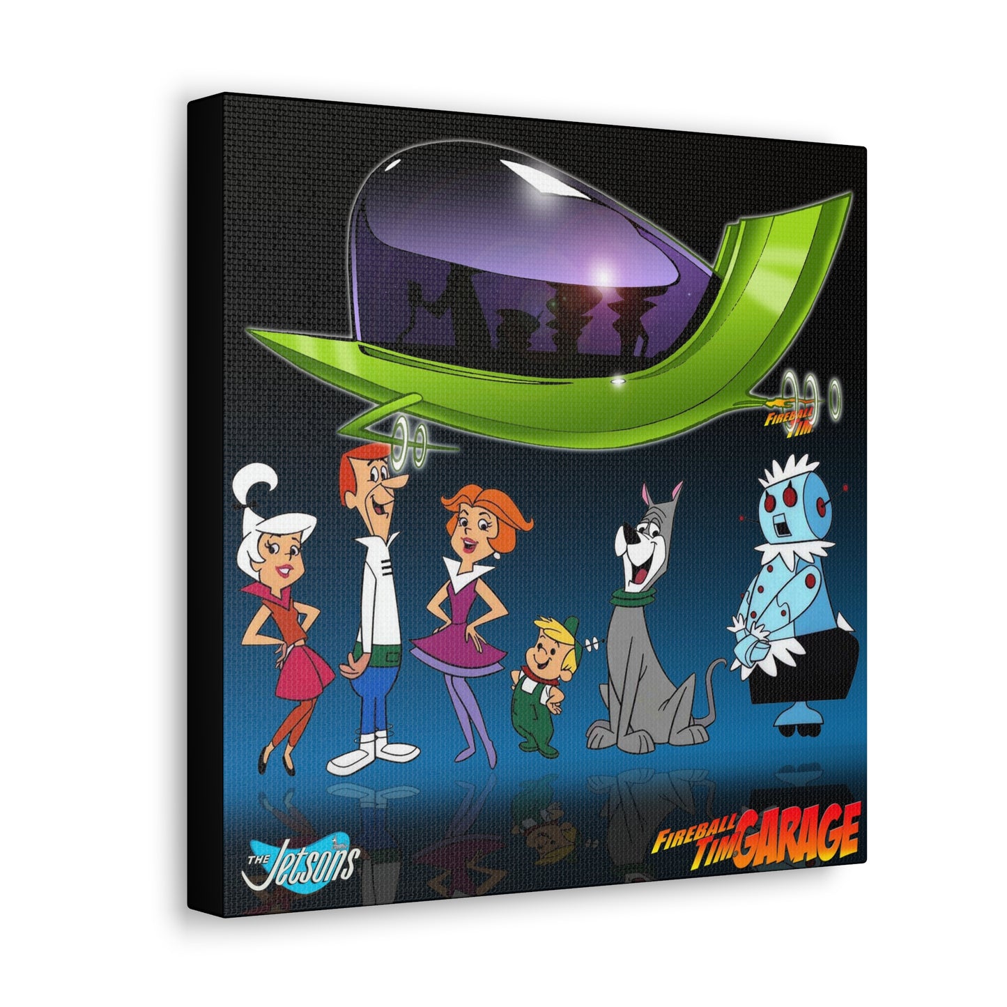 THE JETSONS Family Concept Art MASTERPRINT Canvas Print 24x24