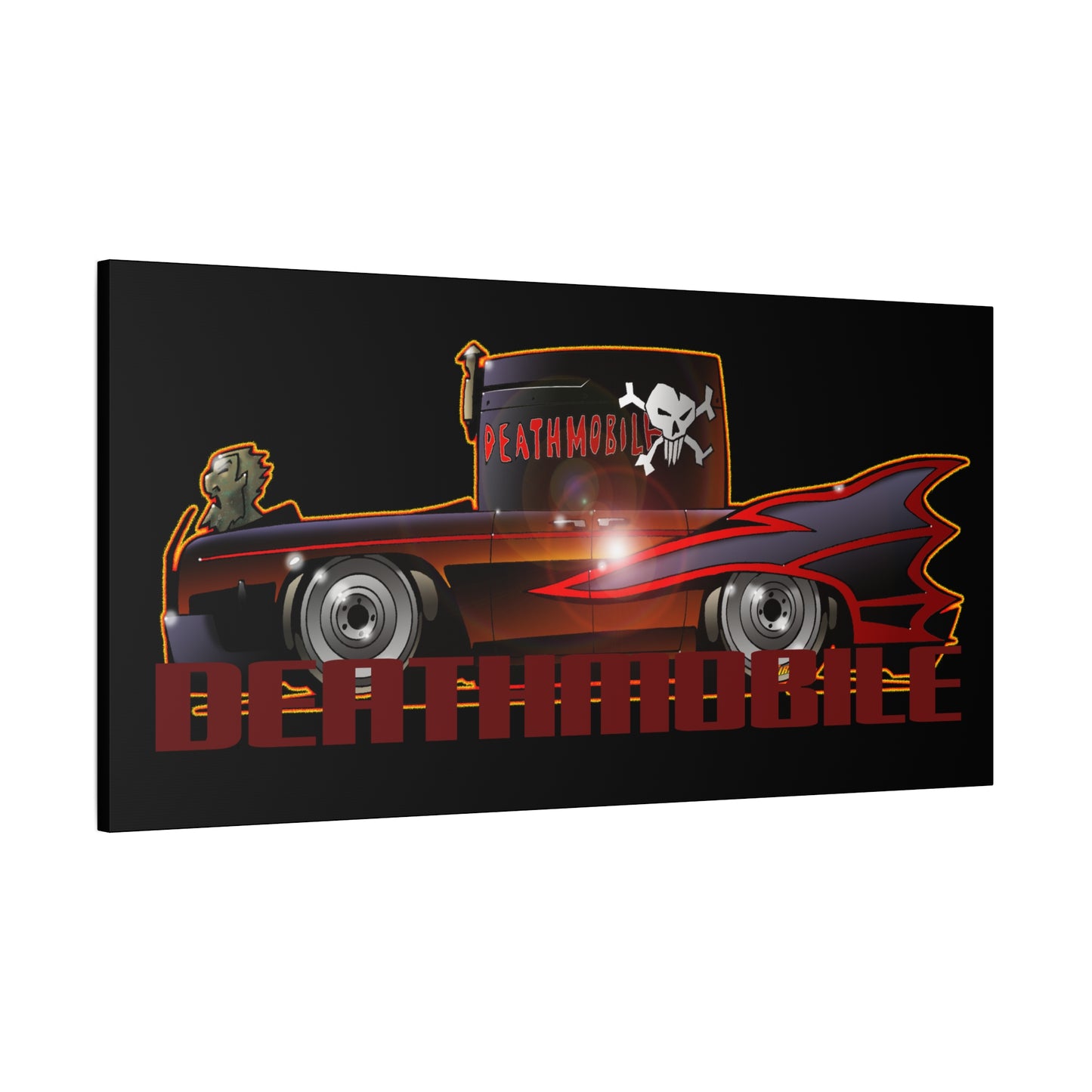 ANIMAL HOUSE DEATHMOBILE Fireball Art Canvas Wall Print