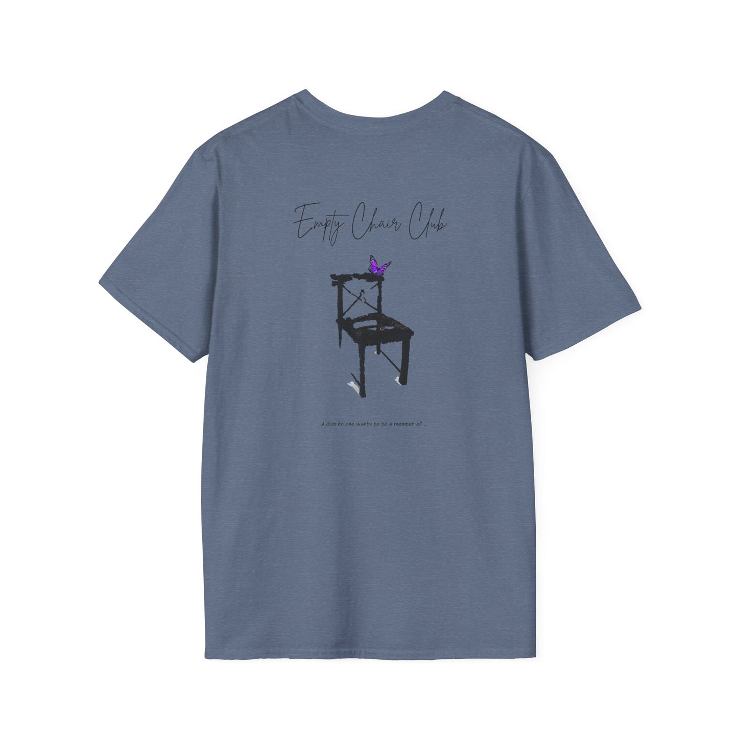 EMPTY CHAIR CLUB Unisex Softstyle T-Shirt - Casual Comfort for Relaxation and Reflection