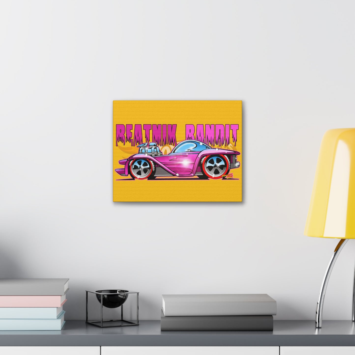 Hot Wheels BEATNIK BANDIT Diecast Redline Concept Art Canvas Print 11x14