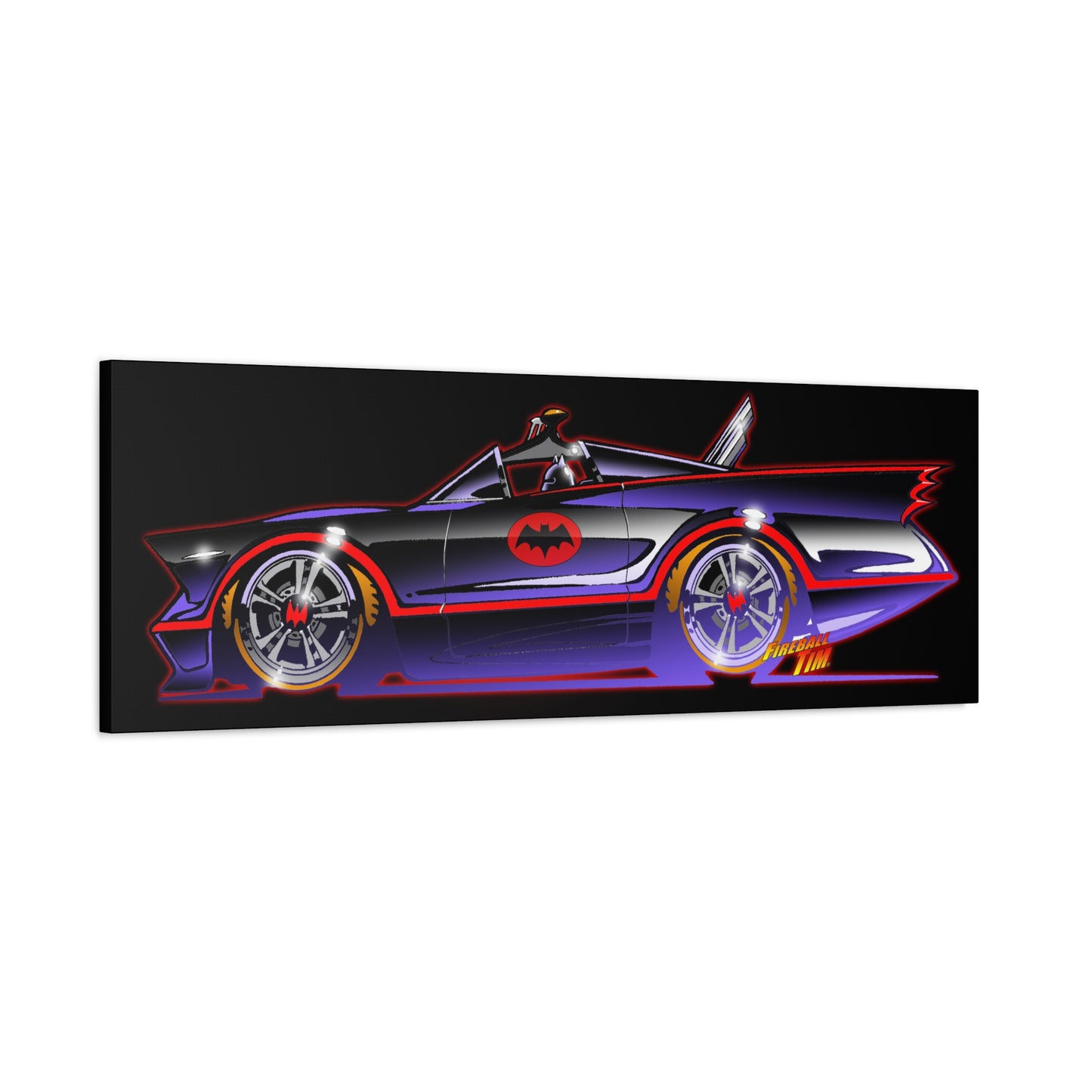 BATMOBILE 1966 BATMAN TV Car Canvas Art Print 11x14