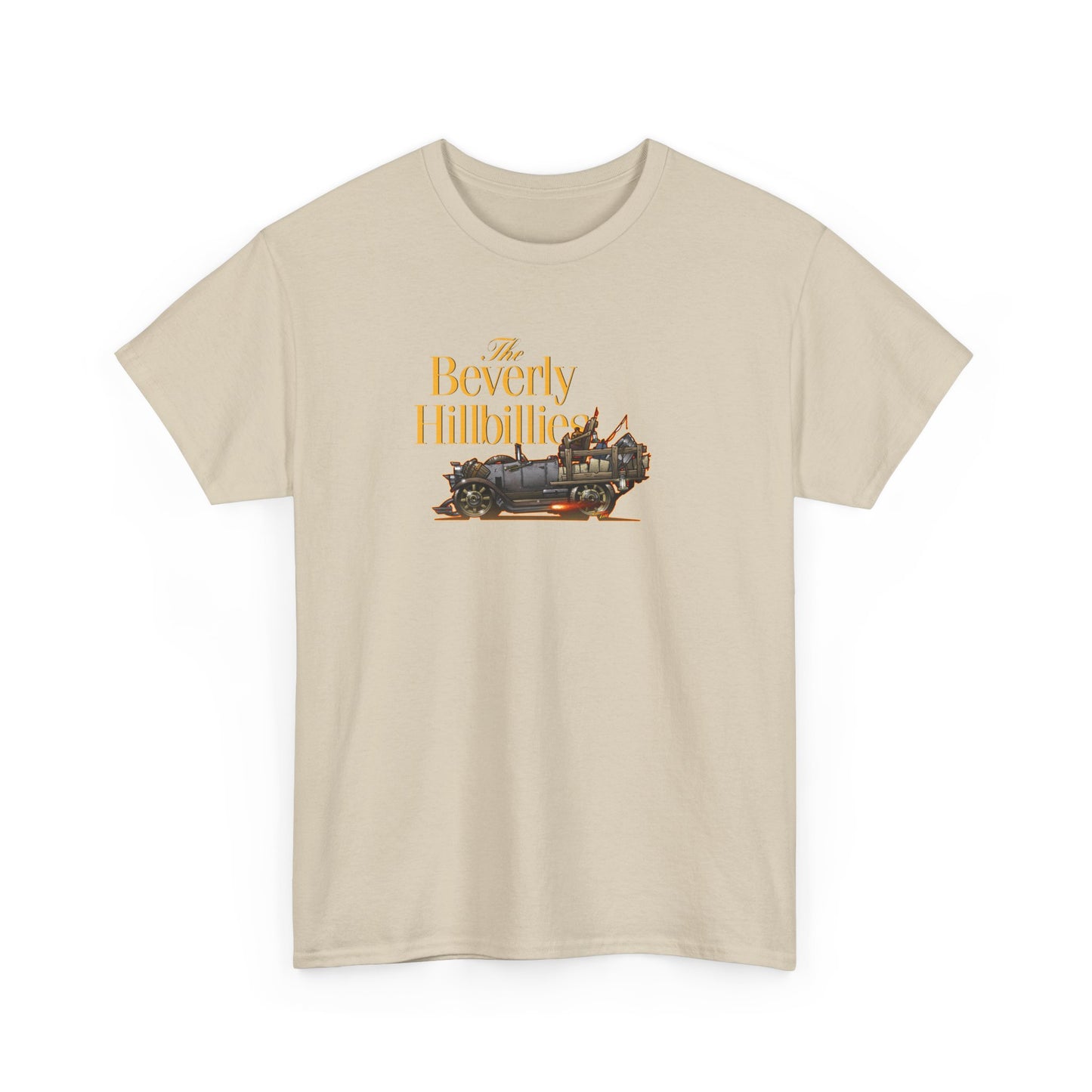 THE BEVERLY HILLBILLIES Jalopy Car Unisex Heavy Cotton Tee Shirt 12 Colors