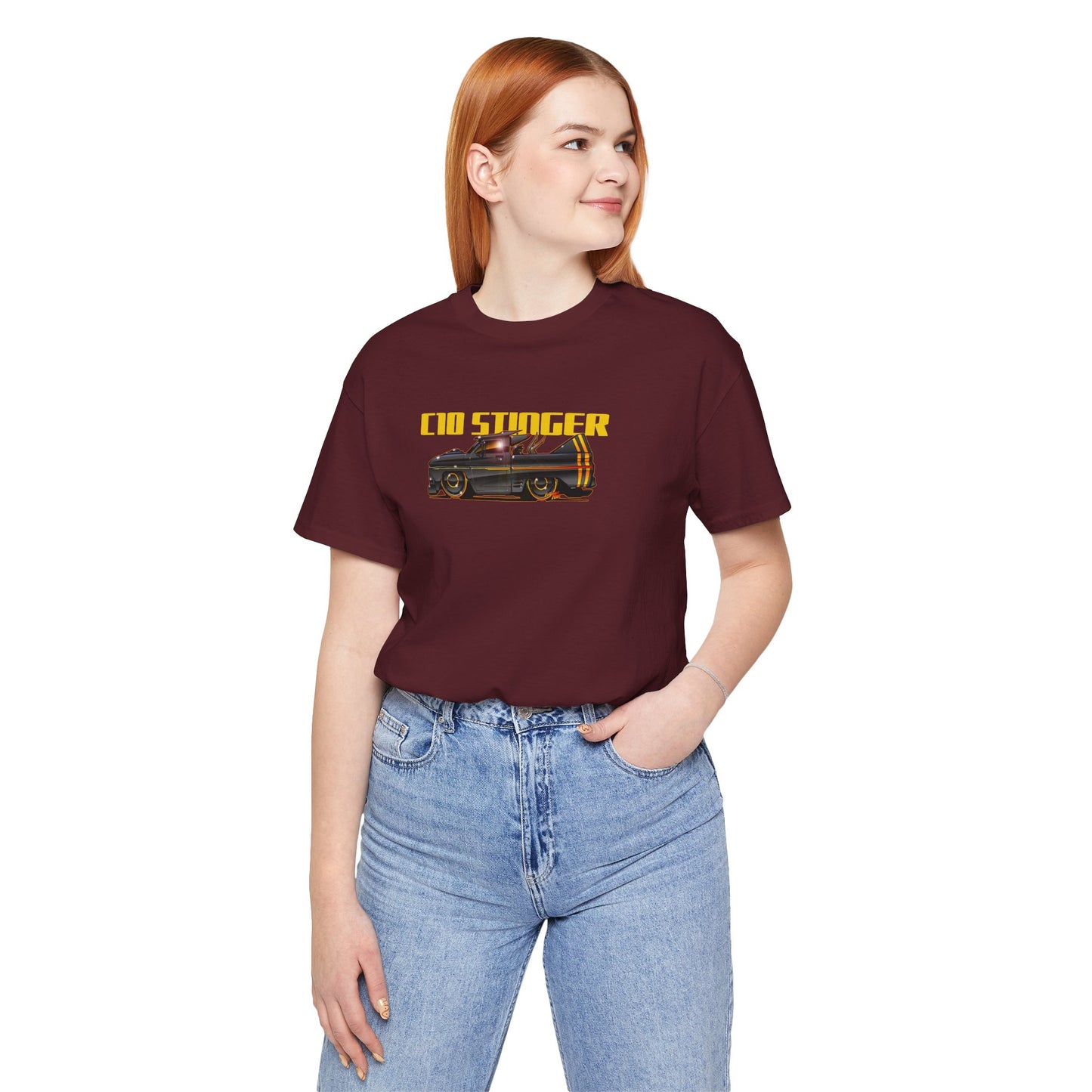 CHEVROLET C10 1960 Stinger Pickup Truck Custom Short Sleeve Tee 8 Colors